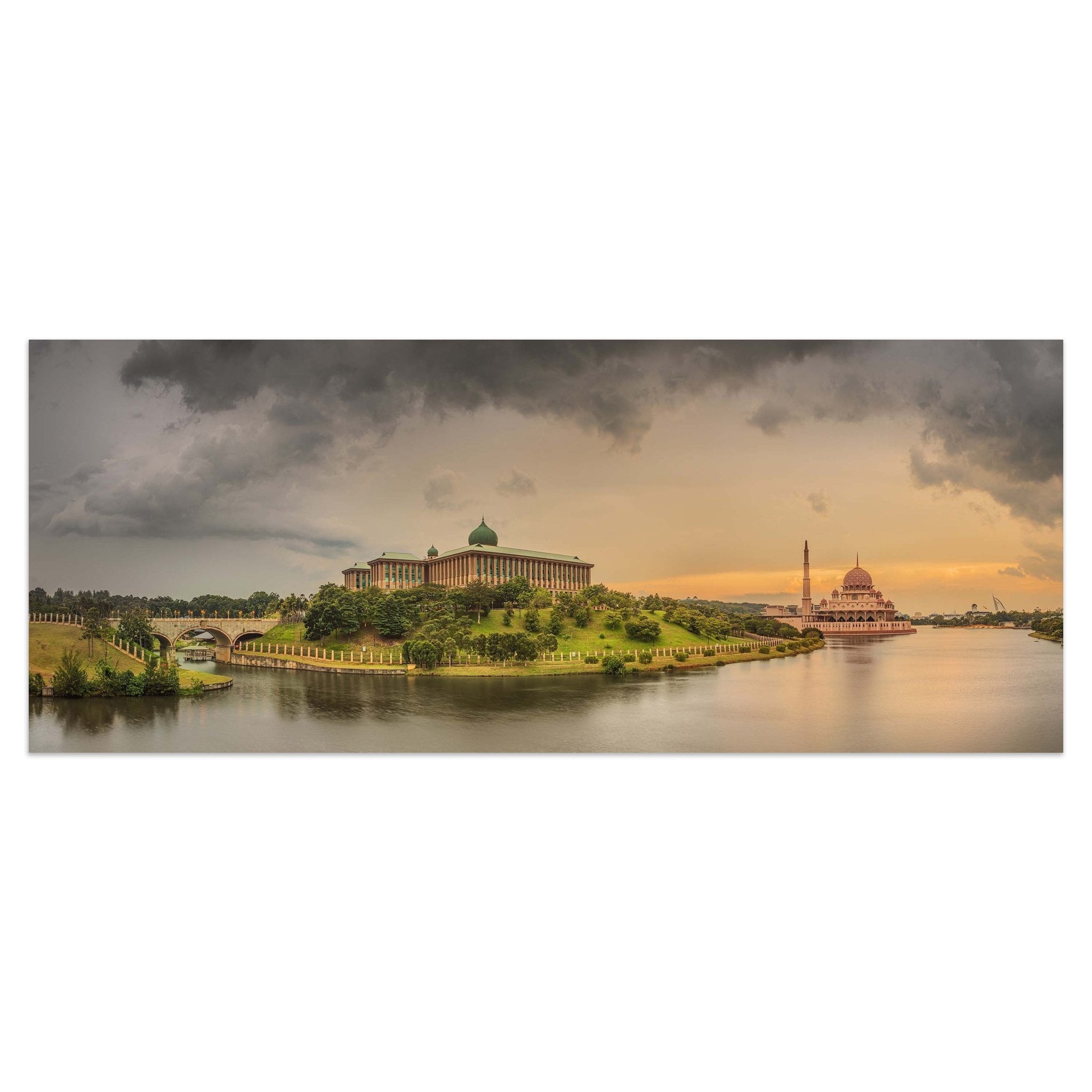 Leinwandbild Sonnenuntergang über Putrajaya-Moschee, Malaysia M0915 kaufen - Bild 1 Leinwandbild Sonnenuntergang über Putrajaya-Moschee, Malaysia M0915 kaufen - Bild 1