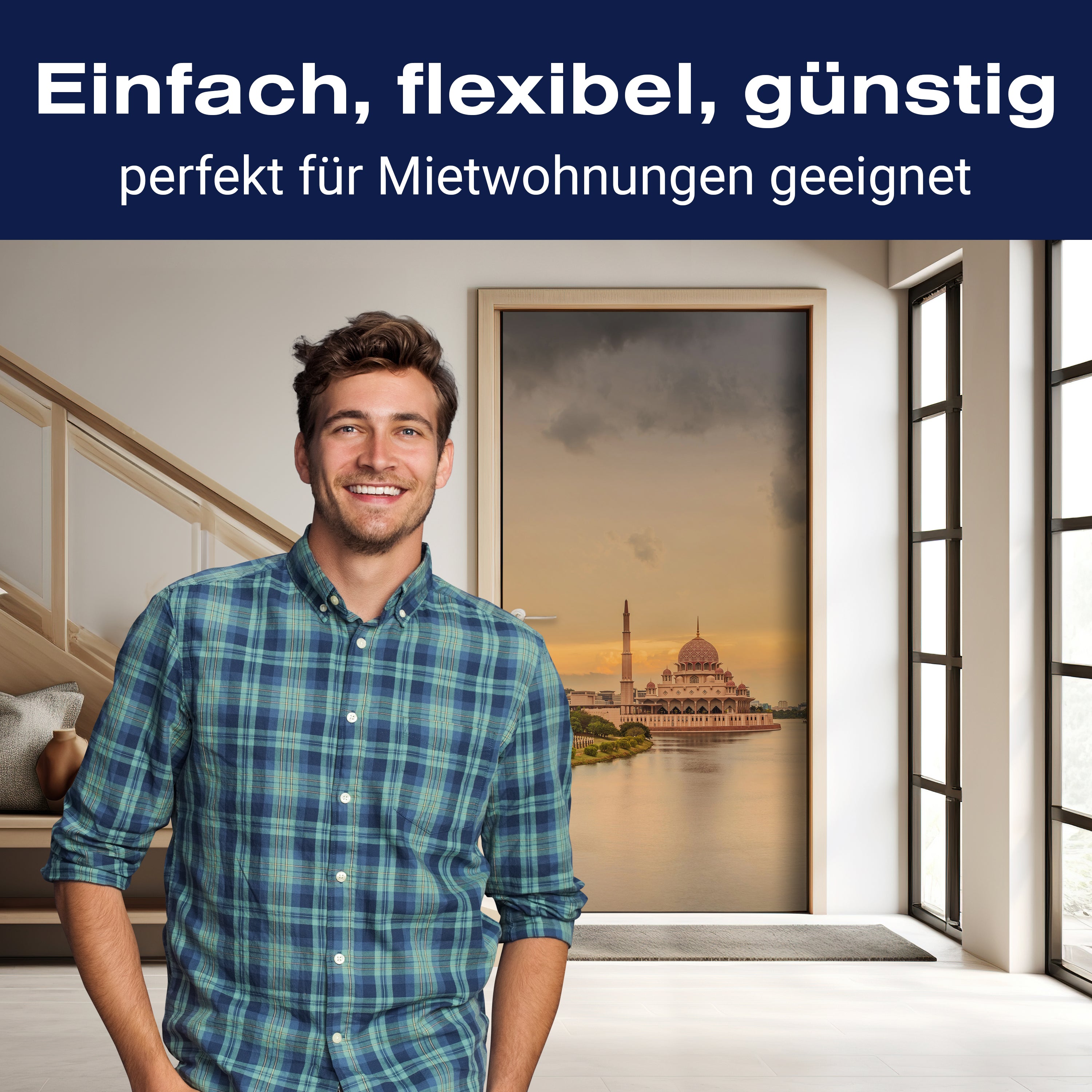 Türtapete Sonnenuntergang über Putrajaya-Moschee, Malaysia M0915 - Bild 3 Türtapete Sonnenuntergang über Putrajaya-Moschee, Malaysia M0915 - Bild 3