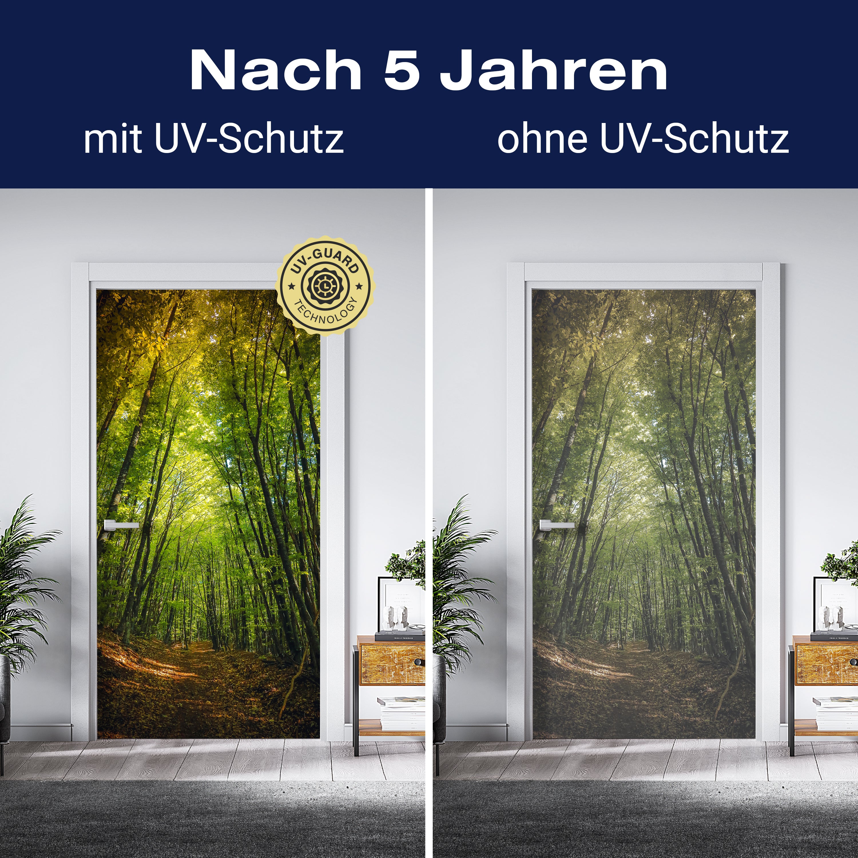 Türtapete Dunkler Weg im Wald M0923 - Bild 4 Türtapete Dunkler Weg im Wald M0923 - Bild 4