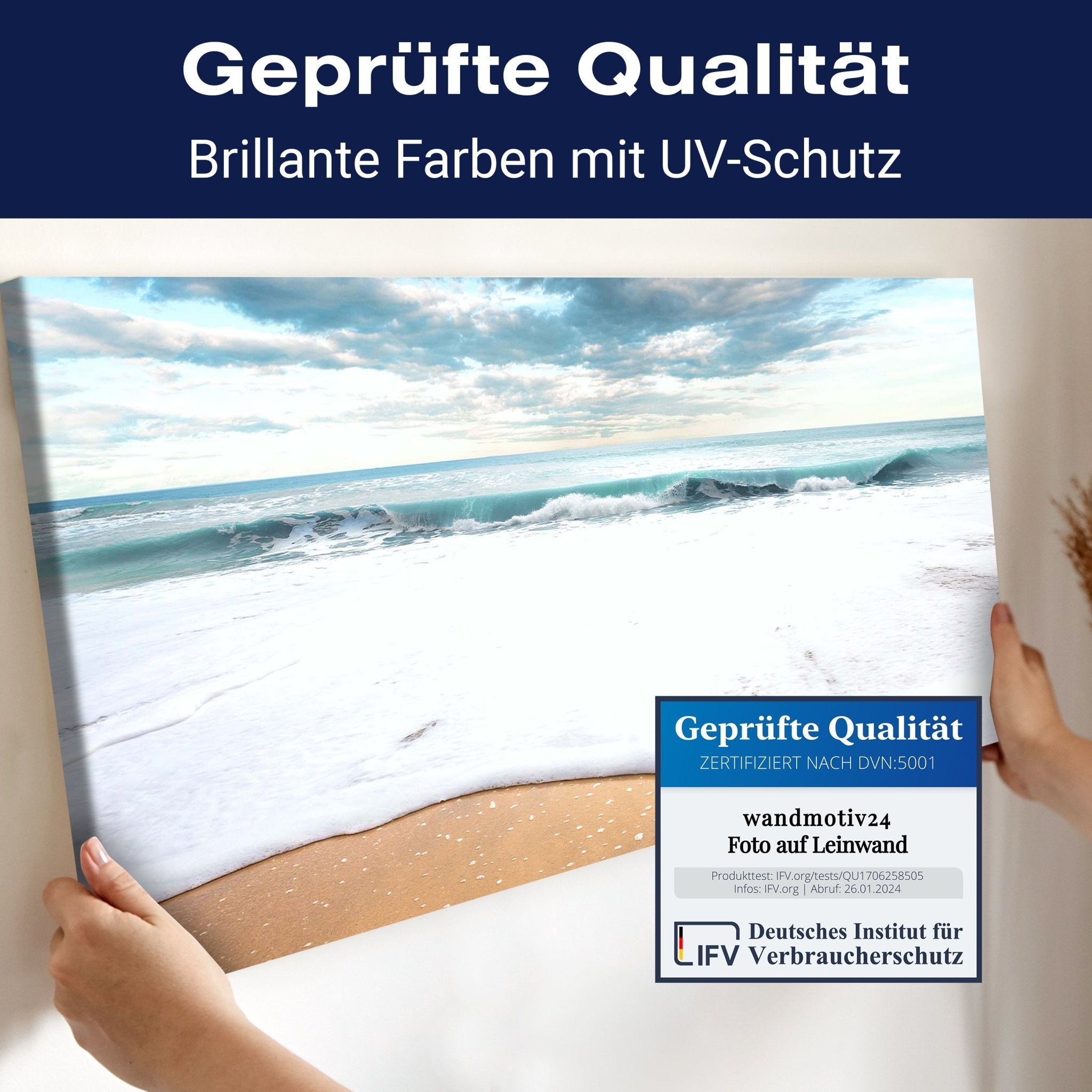 Leinwandbild Strand und idyllischer blauer Himmel M0925 kaufen - Bild 4 Leinwandbild Strand und idyllischer blauer Himmel M0925 kaufen - Bild 4