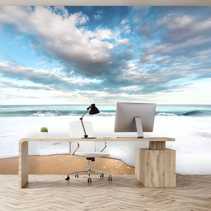 Fototapete Strand und idyllischer blauer Himmel M0925 - Bild 1 Fototapete Strand und idyllischer blauer Himmel M0925 - Bild 1