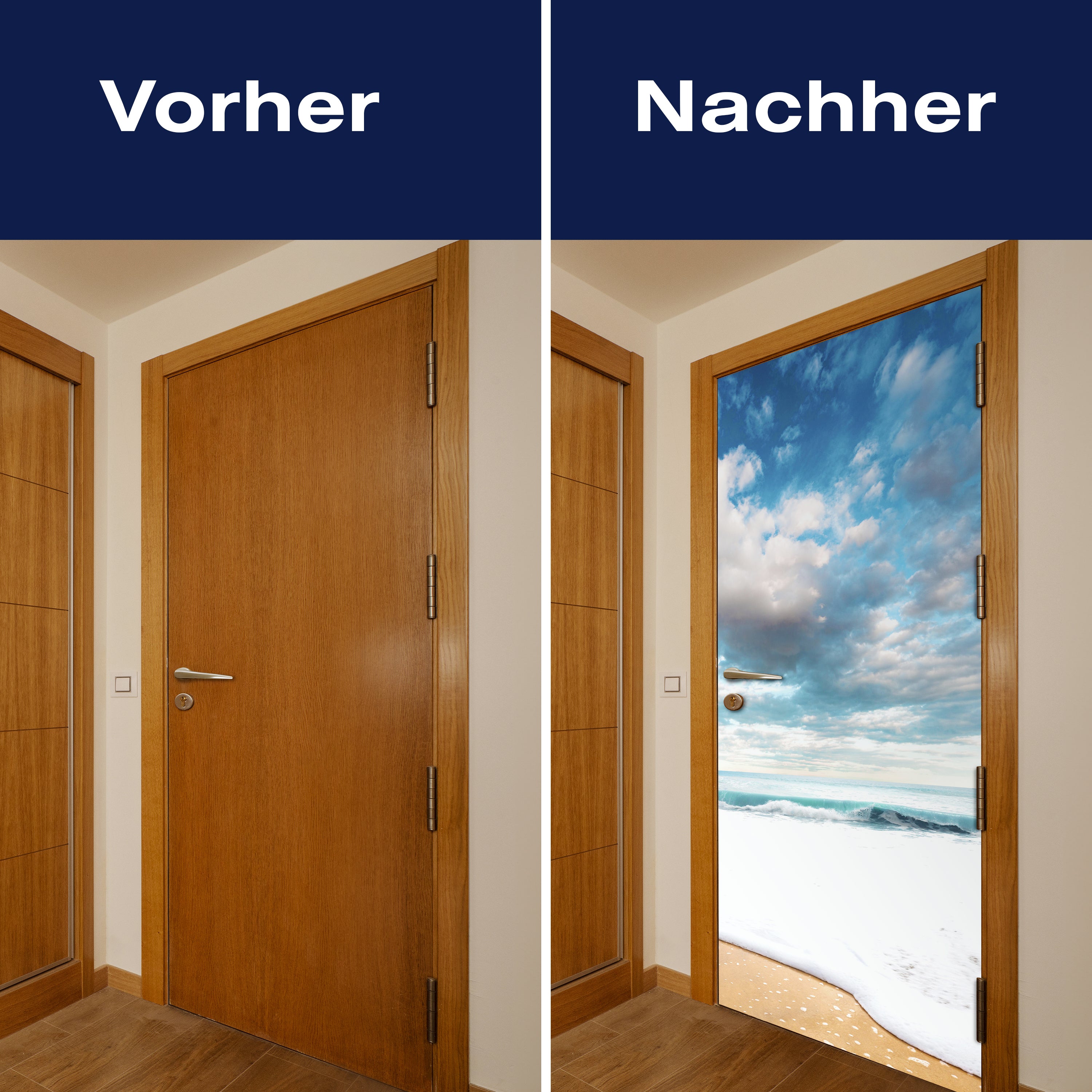 Türtapete Strand und idyllischer blauer Himmel M0925 - Bild 10 Türtapete Strand und idyllischer blauer Himmel M0925 - Bild 10