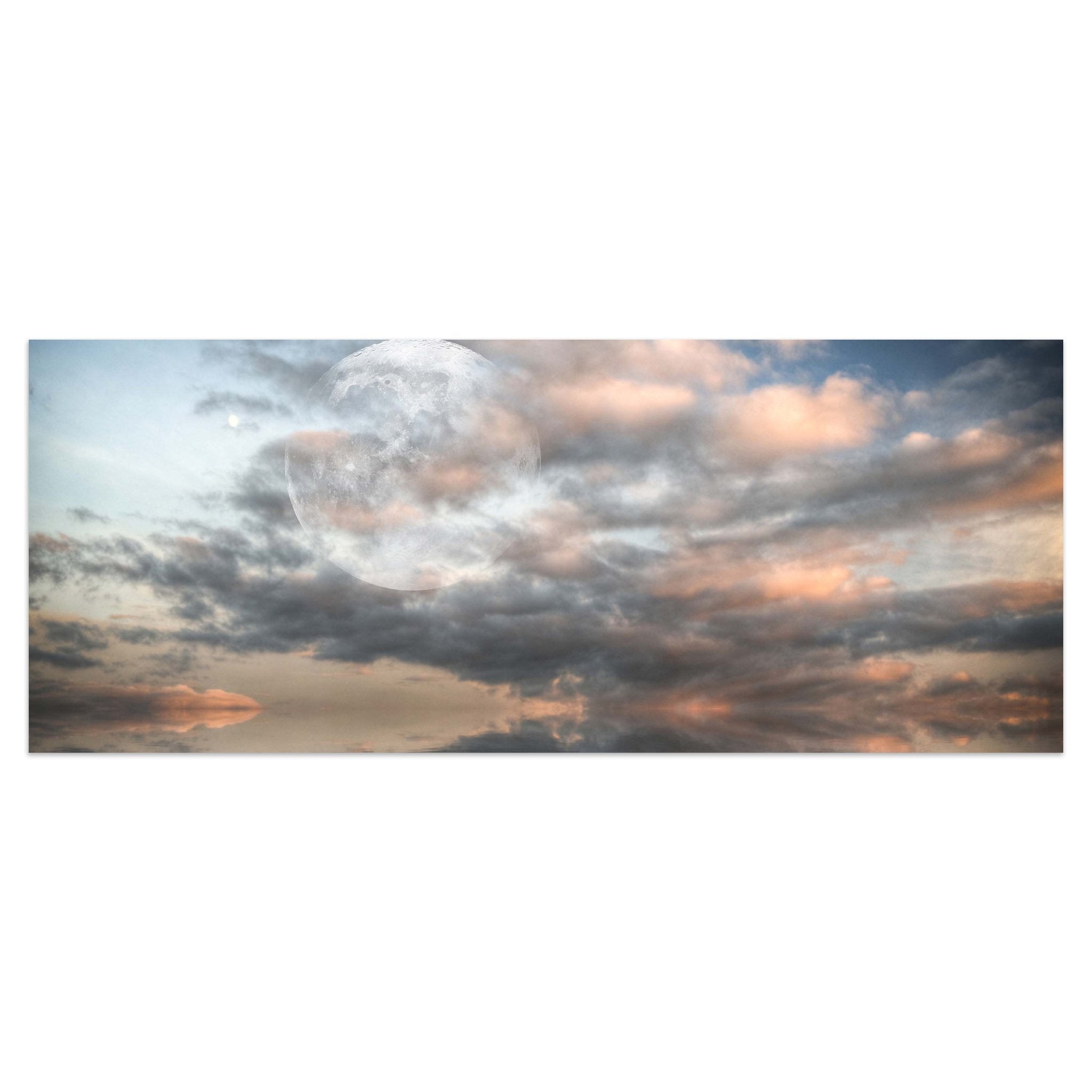 Leinwandbild Großer Mond scheint über dem Meer M0926 kaufen - Bild 1 Leinwandbild Großer Mond scheint über dem Meer M0926 kaufen - Bild 1