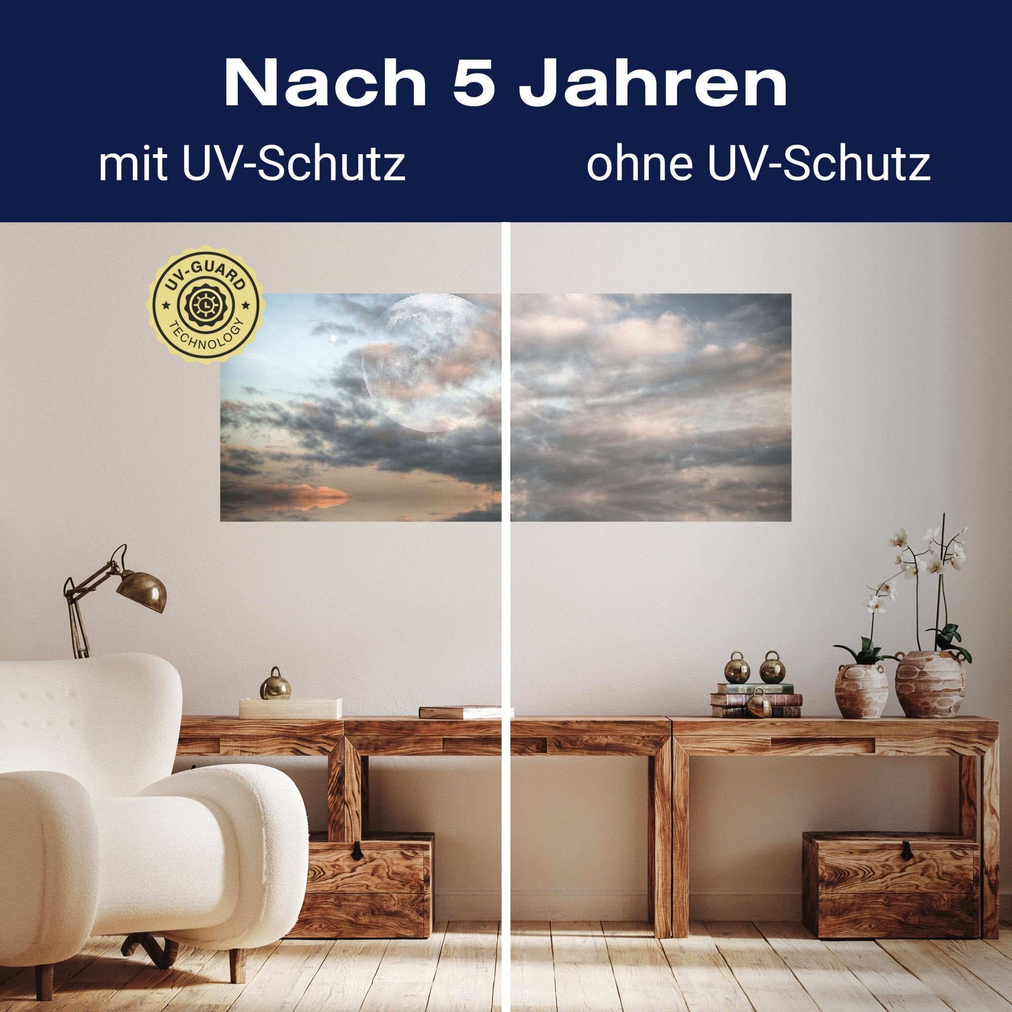 Leinwandbild Großer Mond scheint über dem Meer M0926 kaufen - Bild 9 Leinwandbild Großer Mond scheint über dem Meer M0926 kaufen - Bild 9