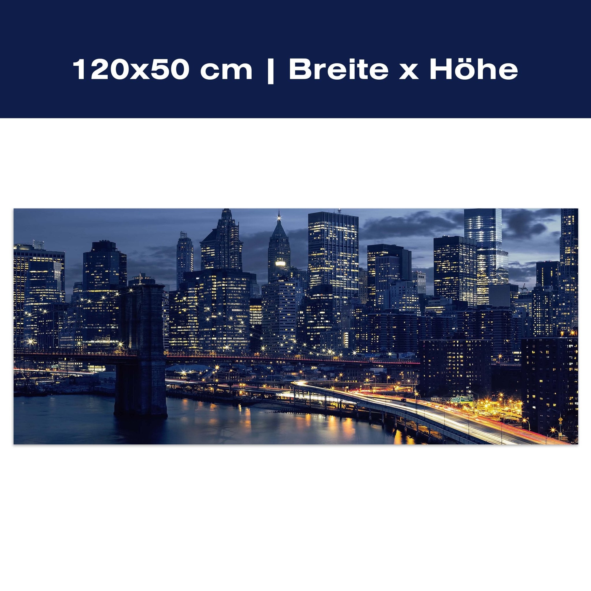 Leinwandbild Skyline der Innenstadt von New York M0935 Leinwandbild Skyline der Innenstadt von New York M0935