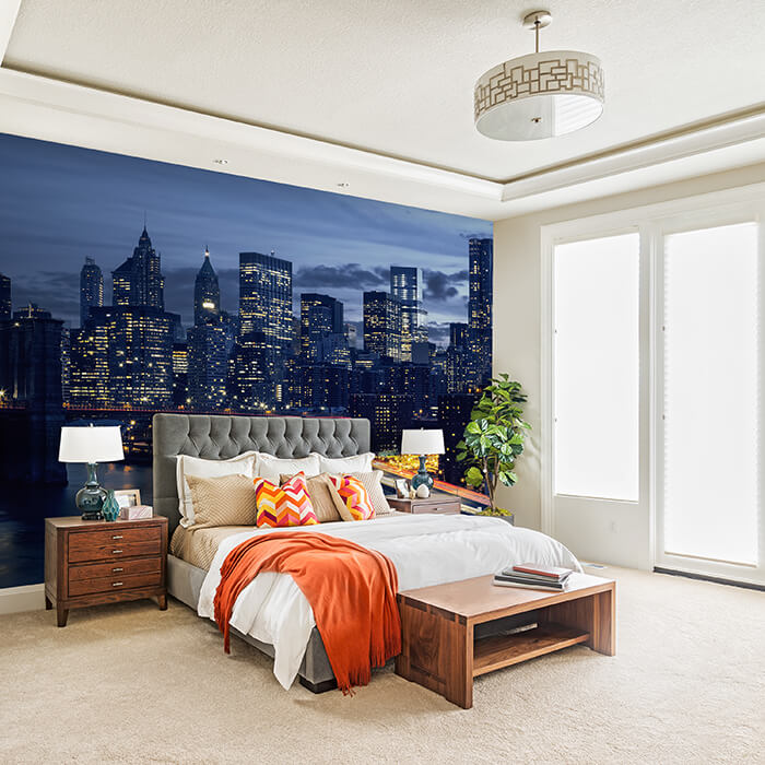 Fototapete Skyline der Innenstadt von New York M0935 - Bild 1 Fototapete Skyline der Innenstadt von New York M0935 - Bild 1