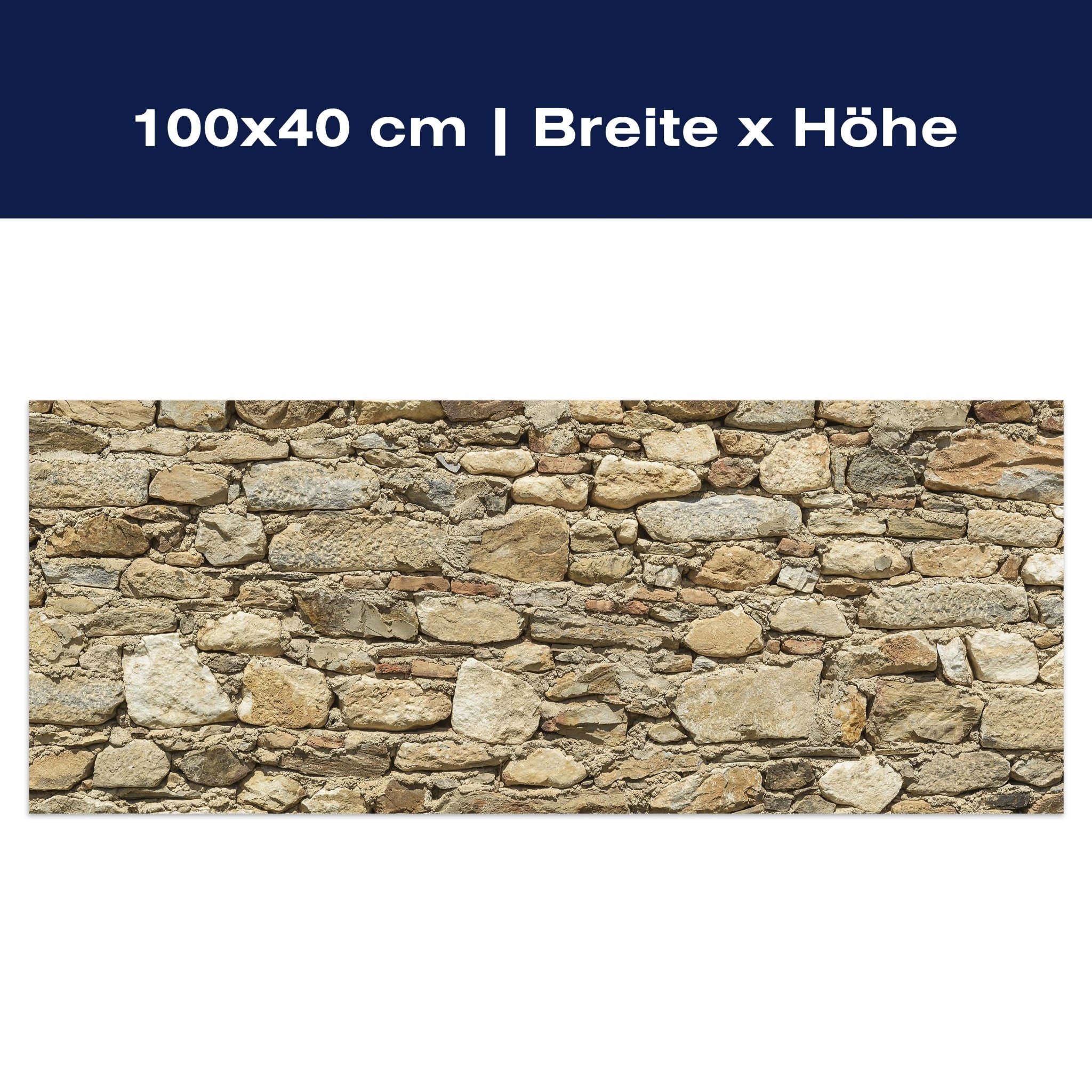 Leinwandbild Alte Steinmauer M0939 Leinwandbild Alte Steinmauer M0939