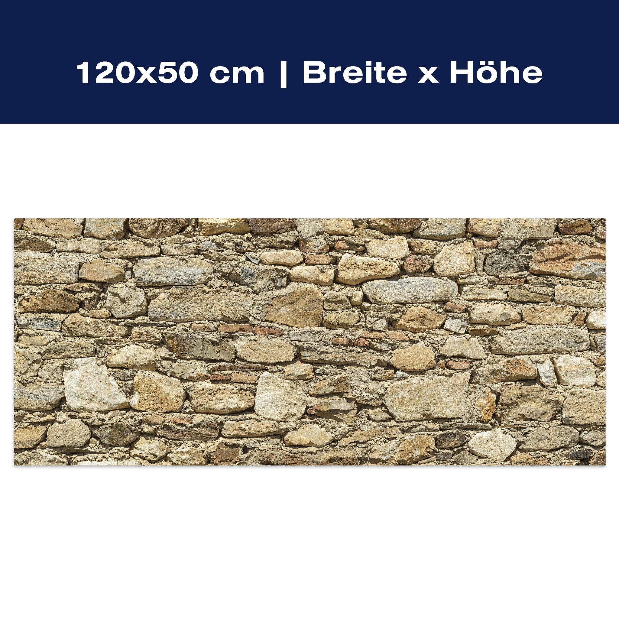 Leinwandbild Alte Steinmauer M0939 Leinwandbild Alte Steinmauer M0939