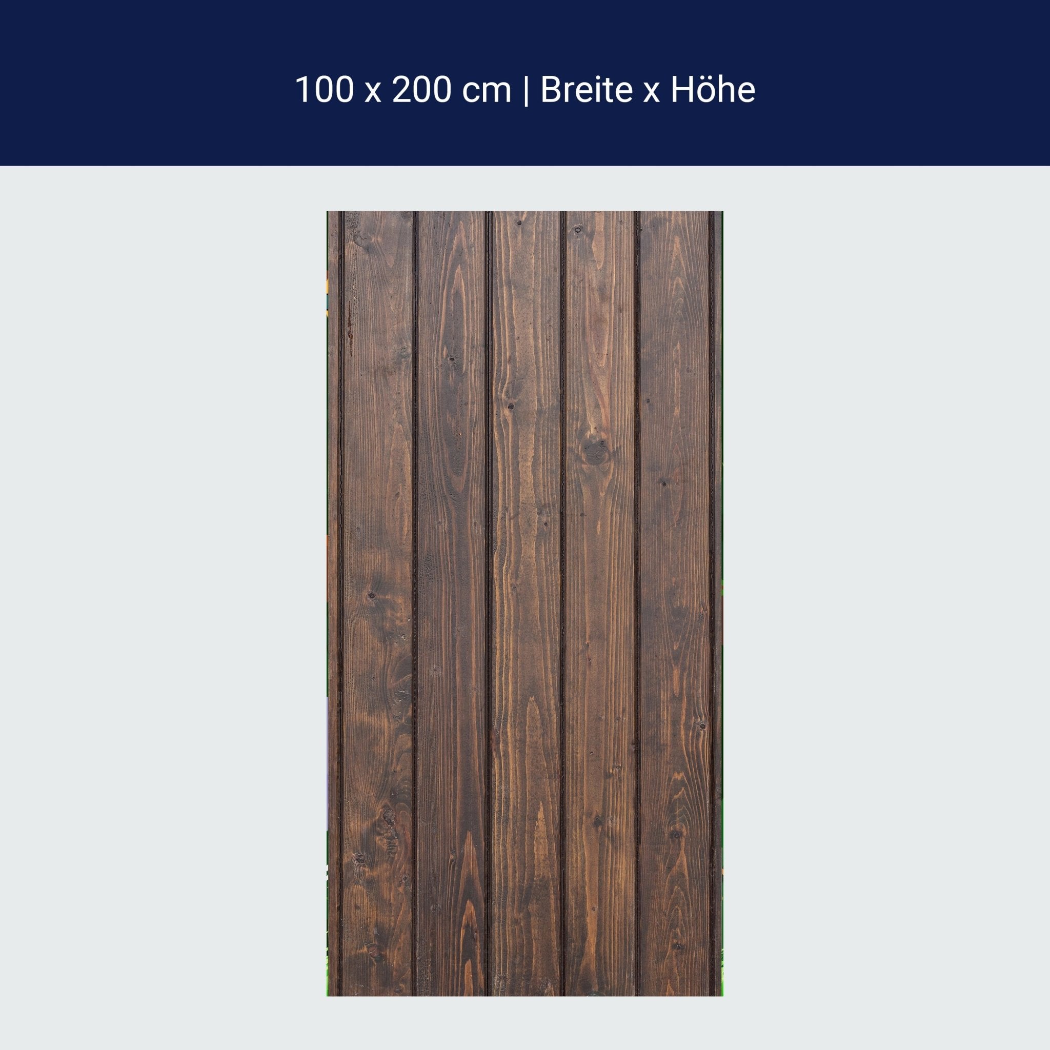 Türtapete Schwarze Kiefernholzwand M0941 Türtapete Schwarze Kiefernholzwand M0941