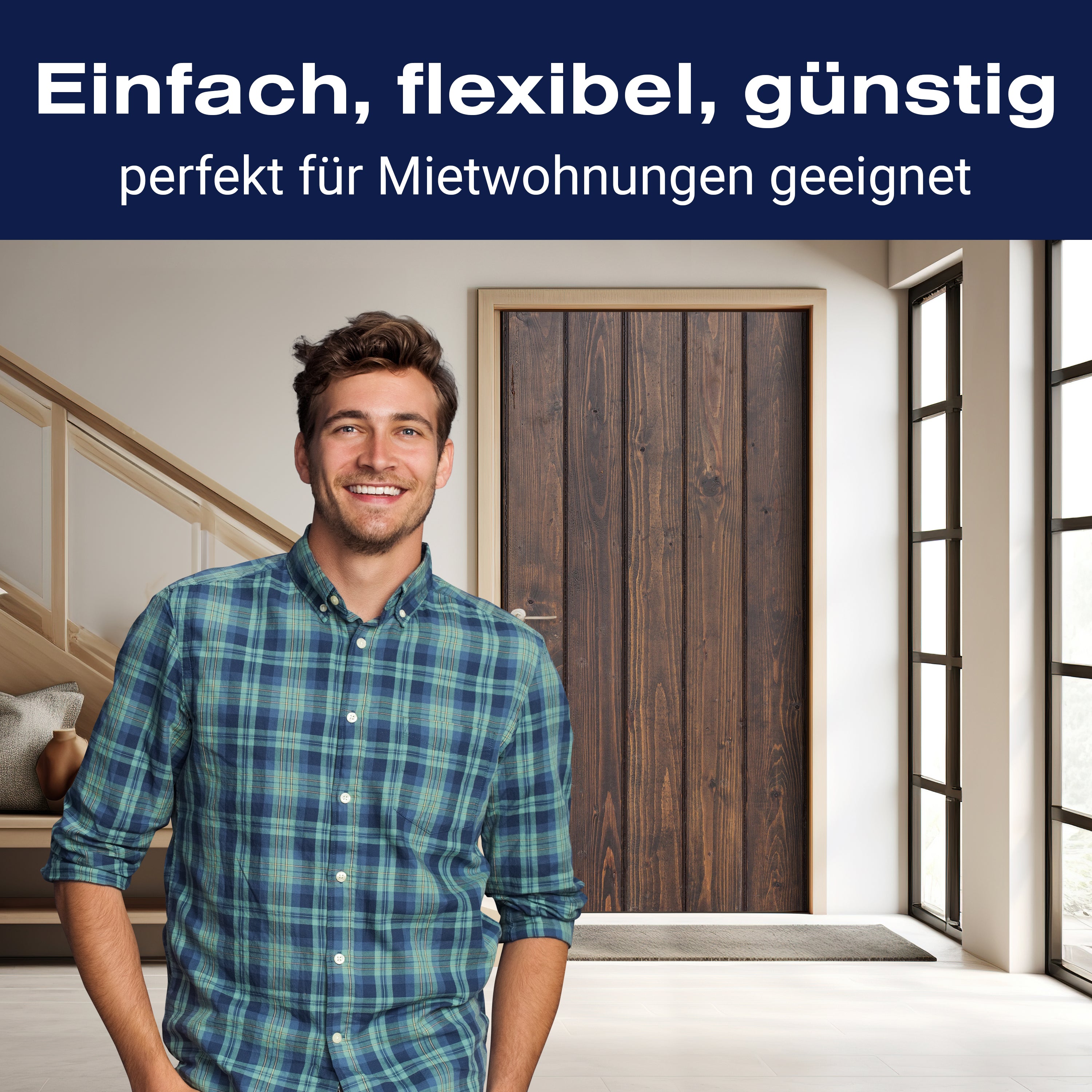 Türtapete Schwarze Kiefernholzwand M0941 - Bild 3 Türtapete Schwarze Kiefernholzwand M0941 - Bild 3