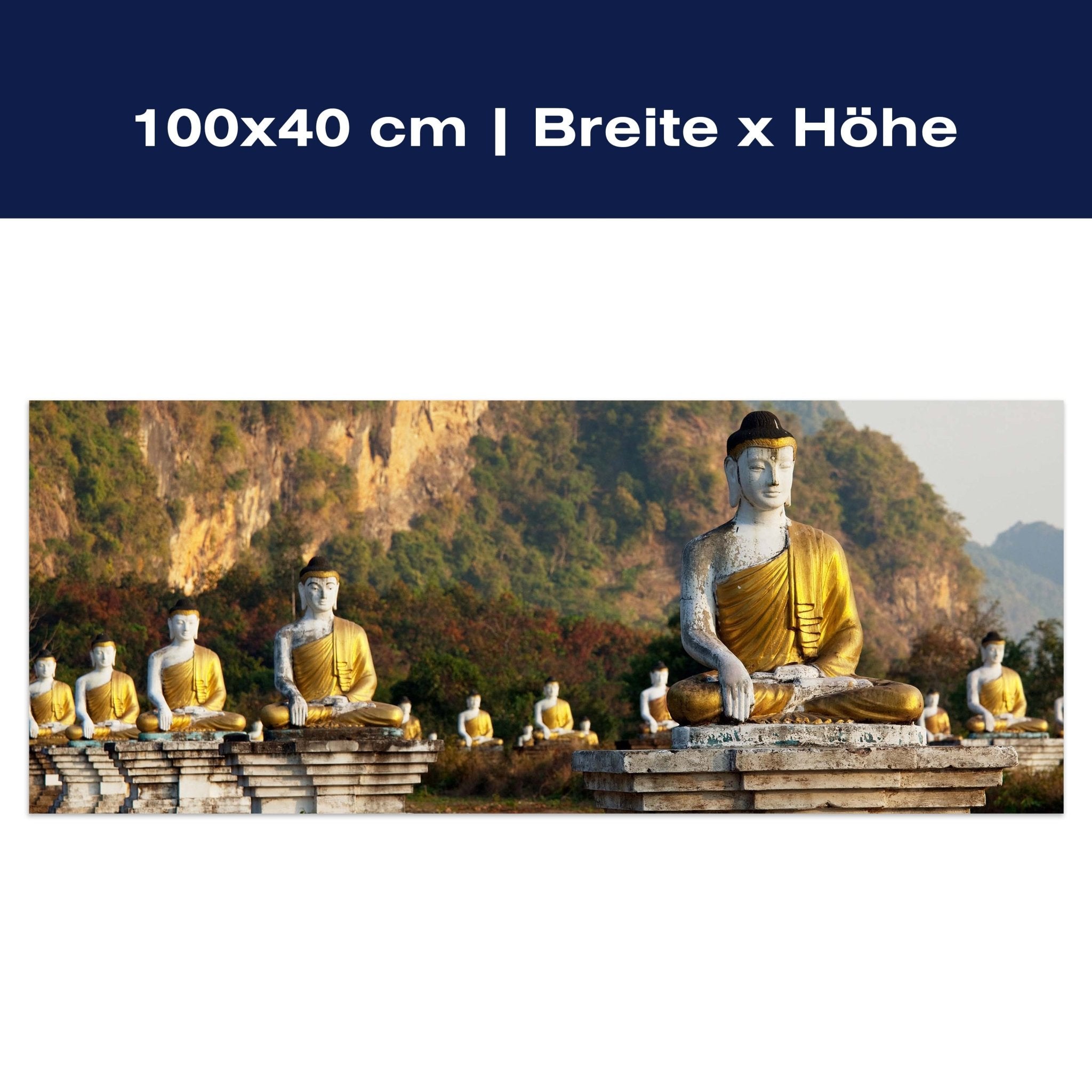 Leinwandbild Buddhas Statuen M0949 Leinwandbild Buddhas Statuen M0949