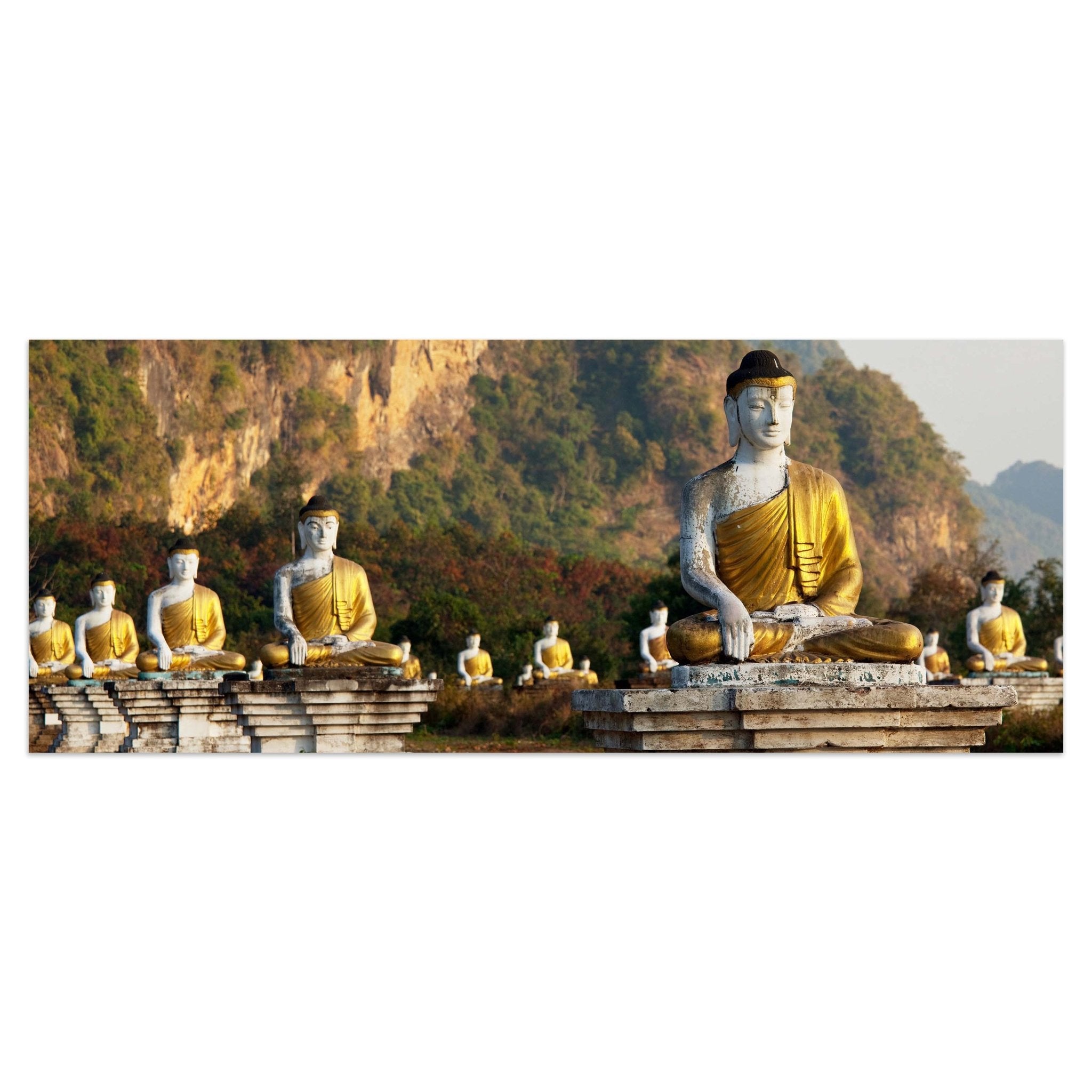 Leinwandbild Buddhas Statuen M0949 kaufen - Bild 1 Leinwandbild Buddhas Statuen M0949 kaufen - Bild 1