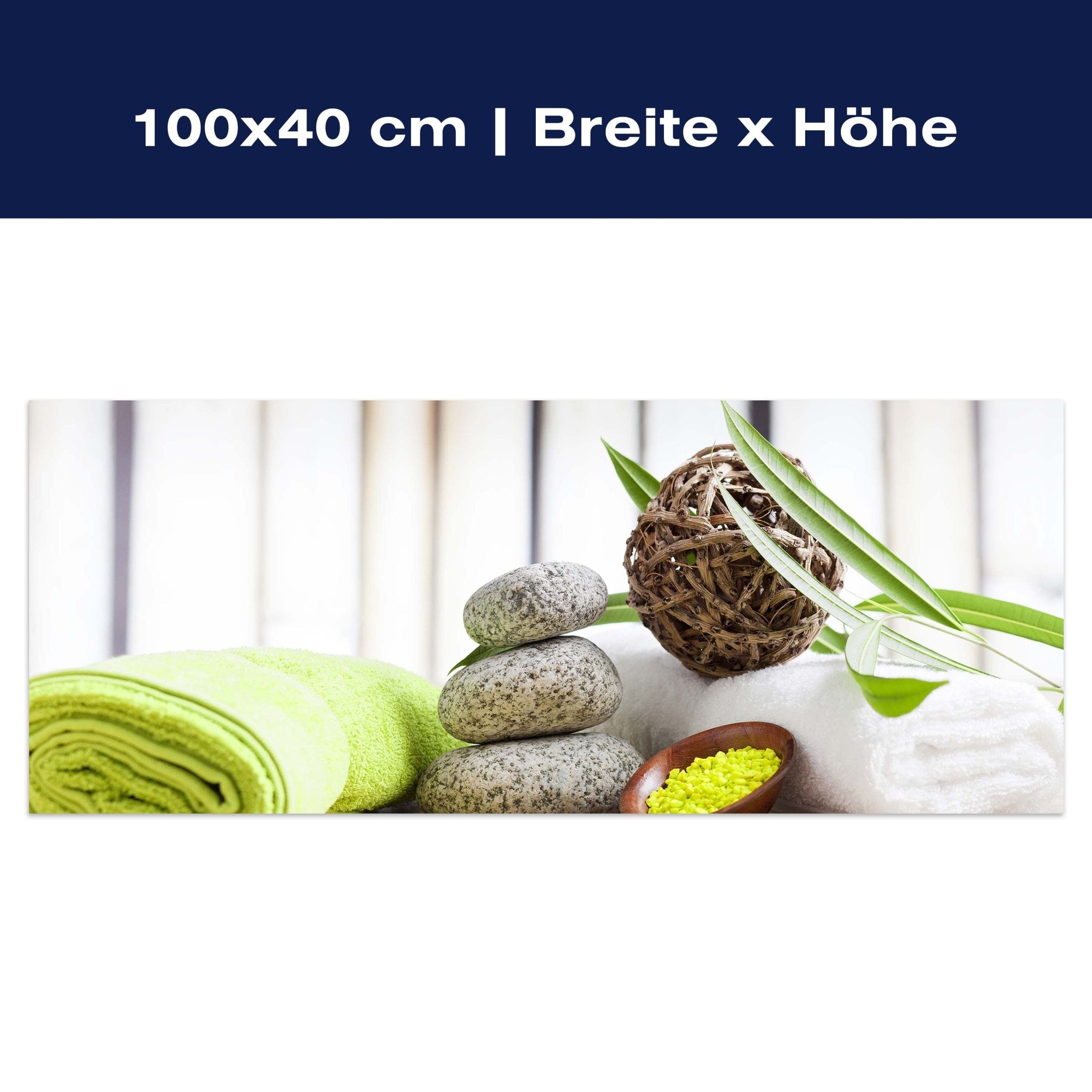 Leinwandbild Handtücher und Salz, Sauna M0961 Leinwandbild Handtücher und Salz, Sauna M0961
