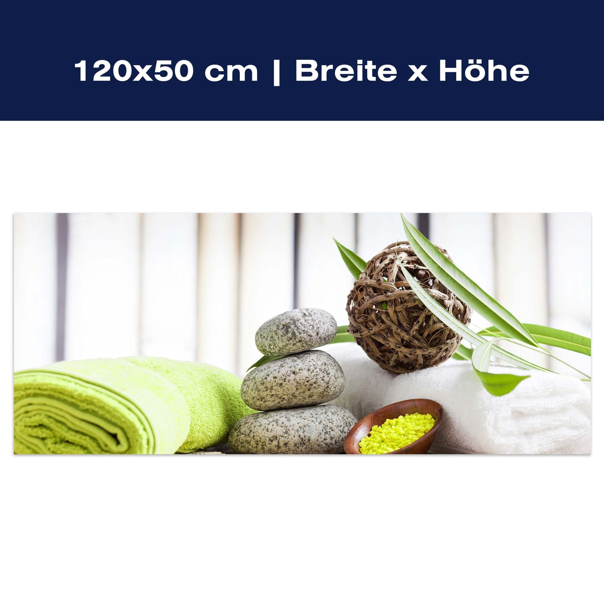 Leinwandbild Handtücher und Salz, Sauna M0961 Leinwandbild Handtücher und Salz, Sauna M0961