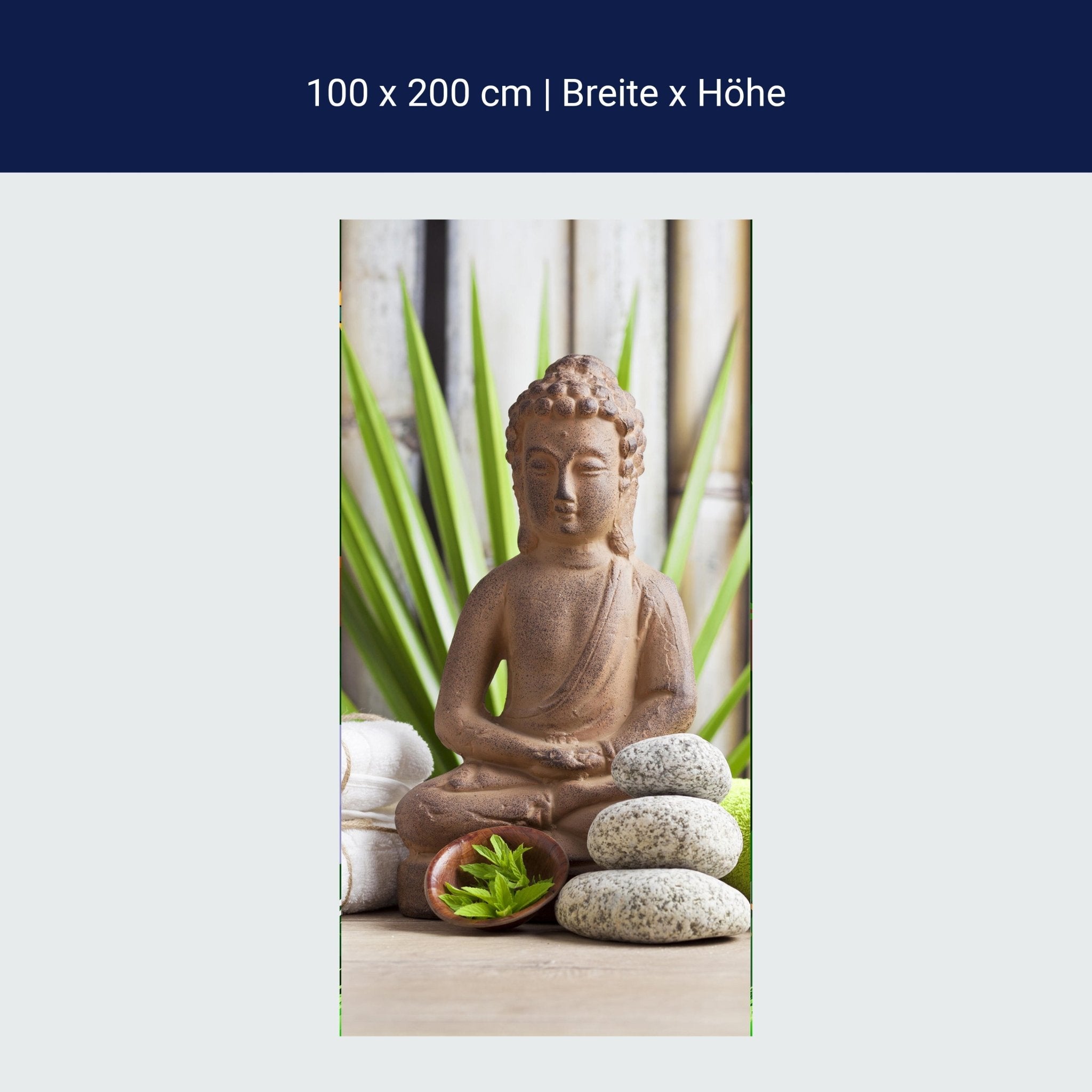 Türtapete Buddha und sauna M0962 Türtapete Buddha und sauna M0962
