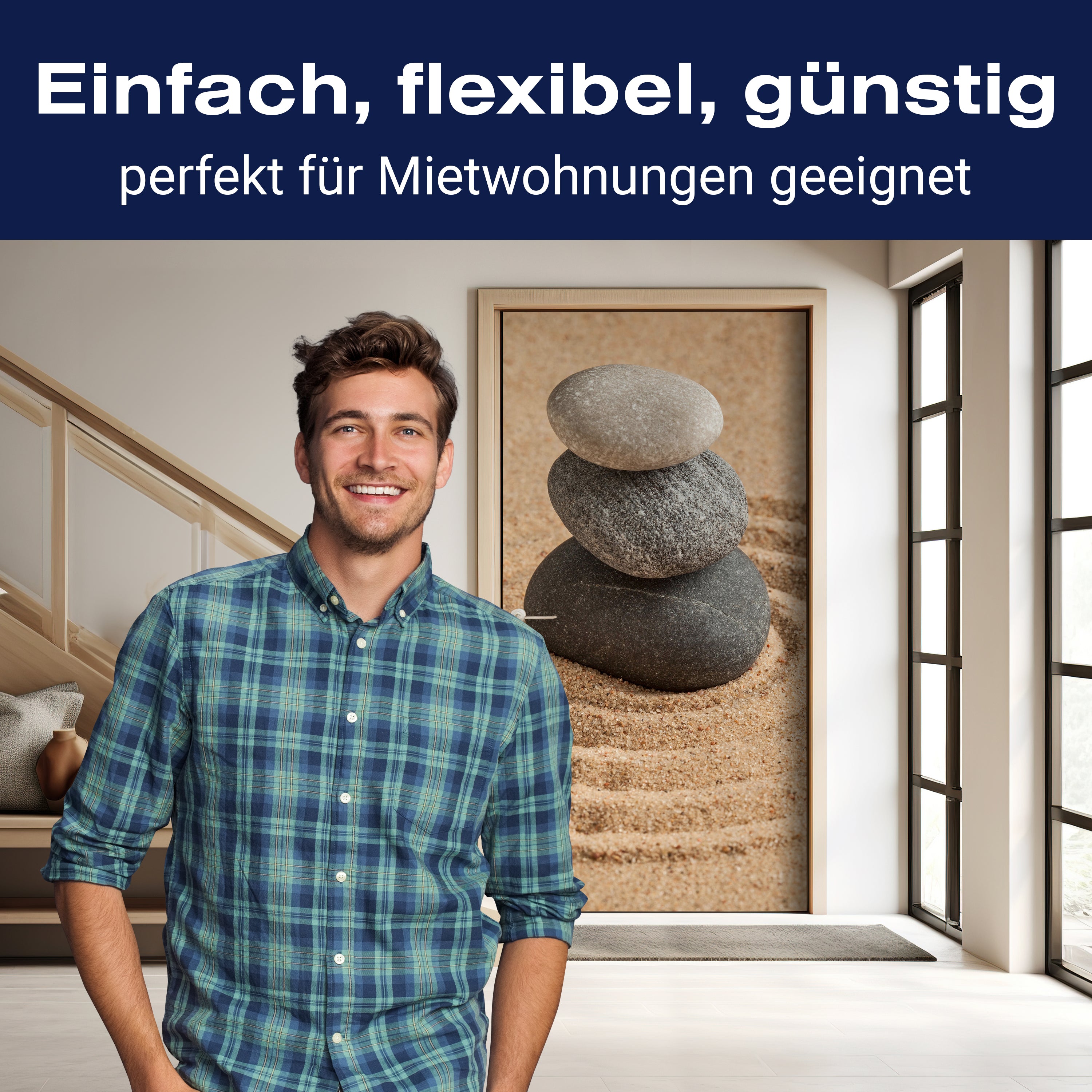 Türtapete Einfachheit und Balance-Konzept M0966 - Bild 3 Türtapete Einfachheit und Balance-Konzept M0966 - Bild 3