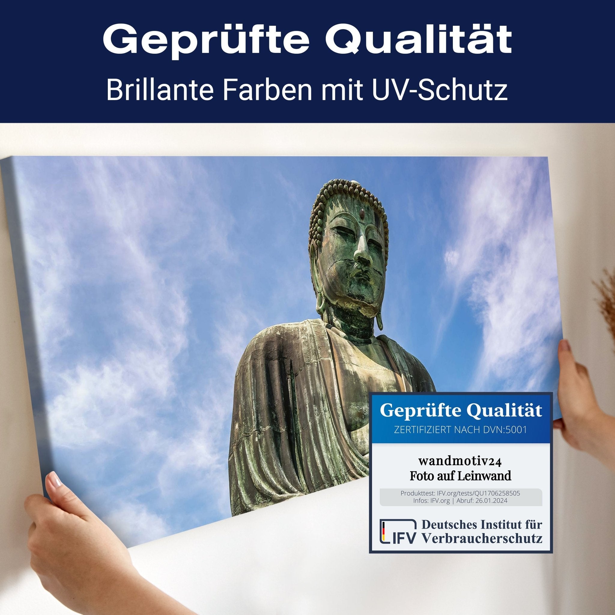 Leinwandbild Der Große Buddha von Kamakura M0973 kaufen - Bild 4 Leinwandbild Der Große Buddha von Kamakura M0973 kaufen - Bild 4
