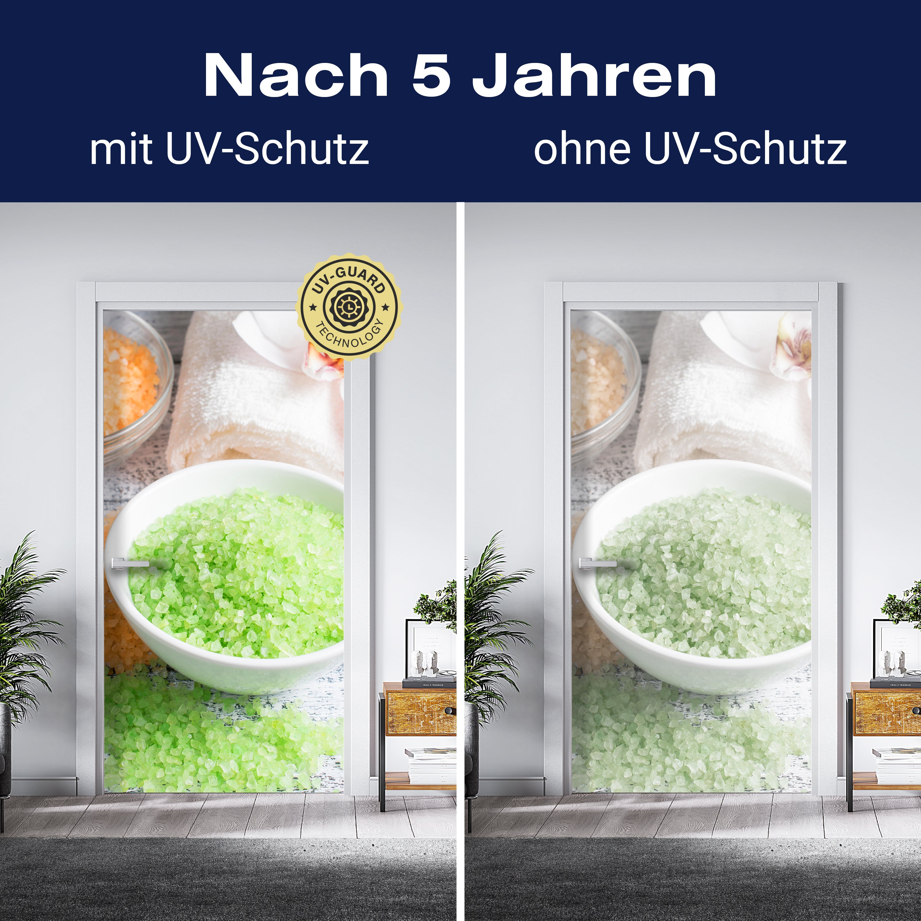 Türtapete Spa-Salon mit Salz und Handtücher M0975 - Bild 4 Türtapete Spa-Salon mit Salz und Handtücher M0975 - Bild 4