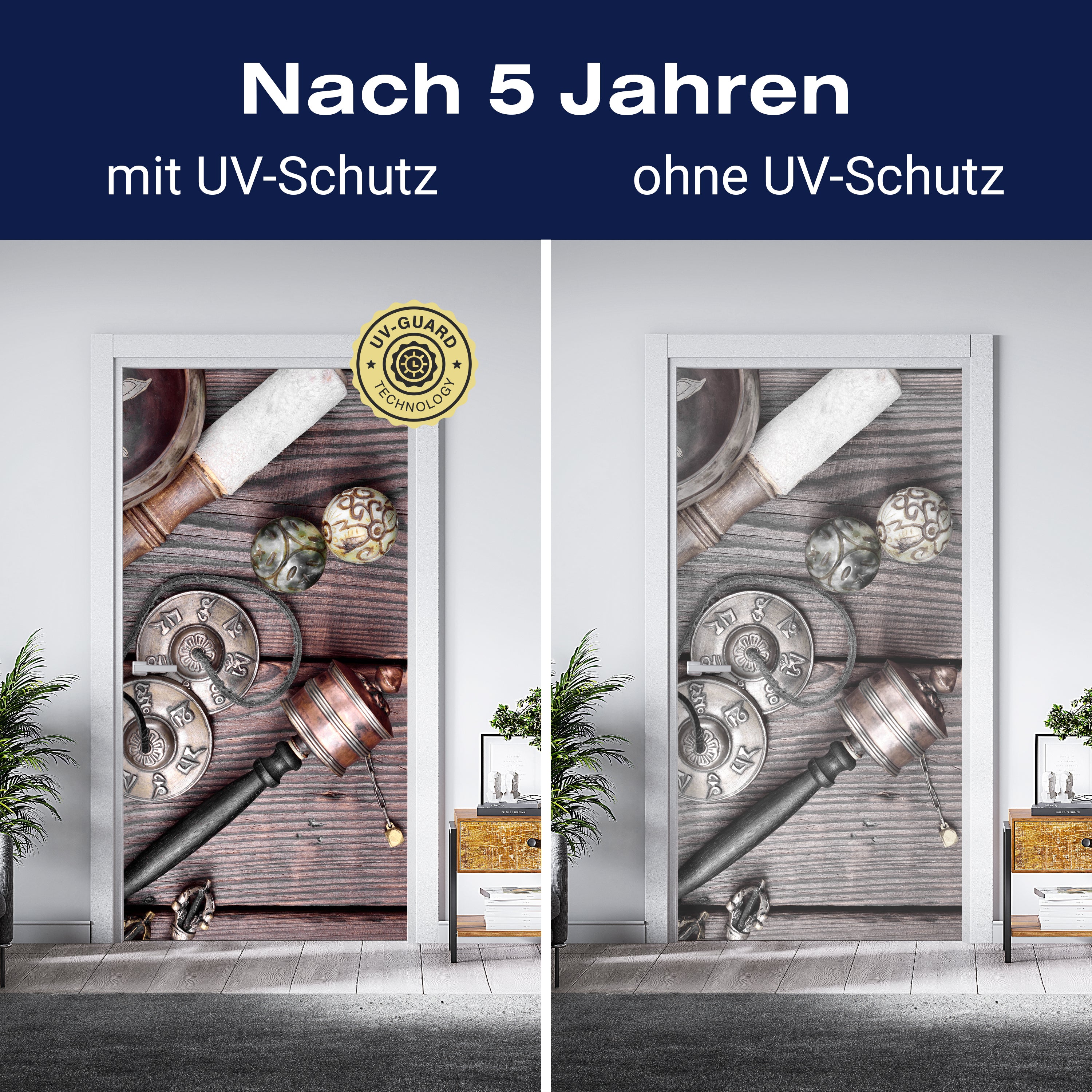 Türtapete Tibetische Objekte zur Meditation M0976 - Bild 4 Türtapete Tibetische Objekte zur Meditation M0976 - Bild 4