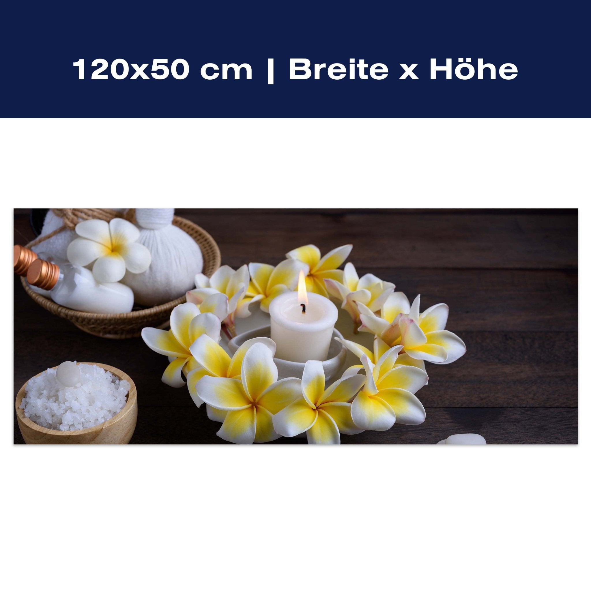 Leinwandbild Frangipani Blumen - Spa und Wellness M0977 Leinwandbild Frangipani Blumen - Spa und Wellness M0977