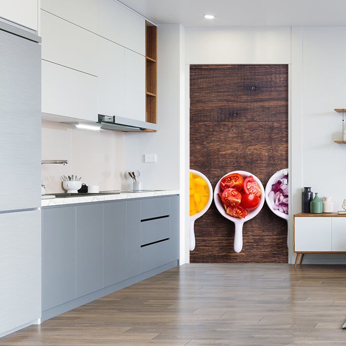 Türtapete Gemüsescheiben M0980 - Bild 1 Türtapete Gemüsescheiben M0980 - Bild 1