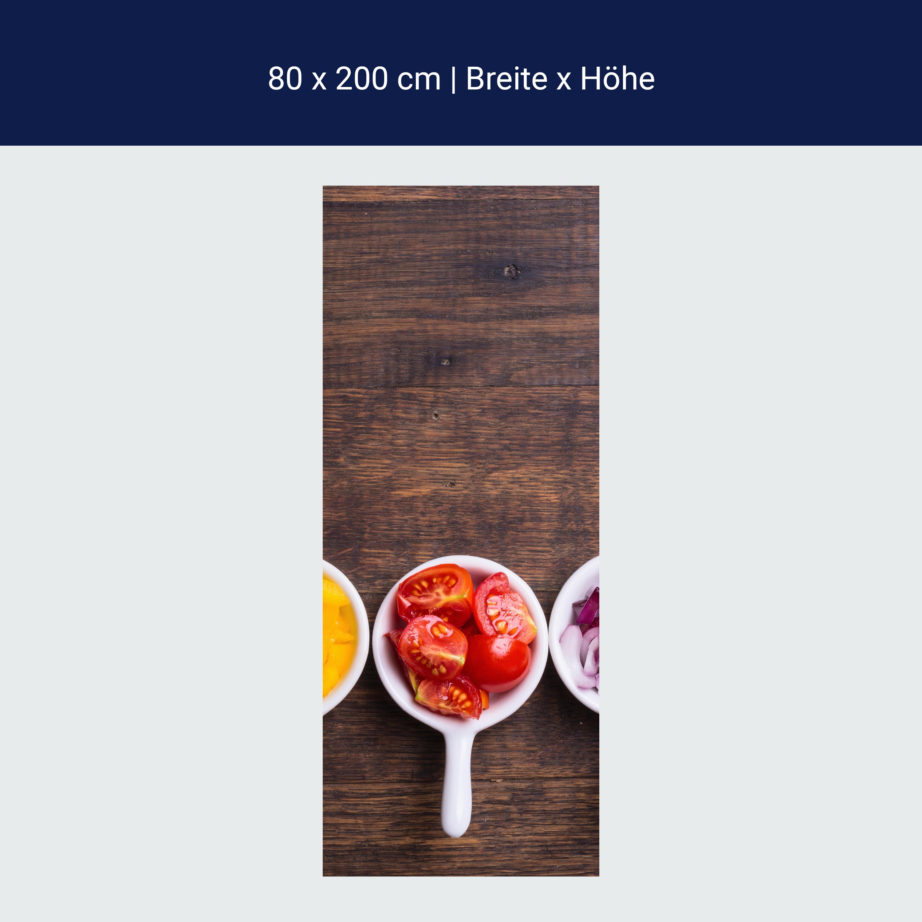 Türtapete Gemüsescheiben M0980 Türtapete Gemüsescheiben M0980