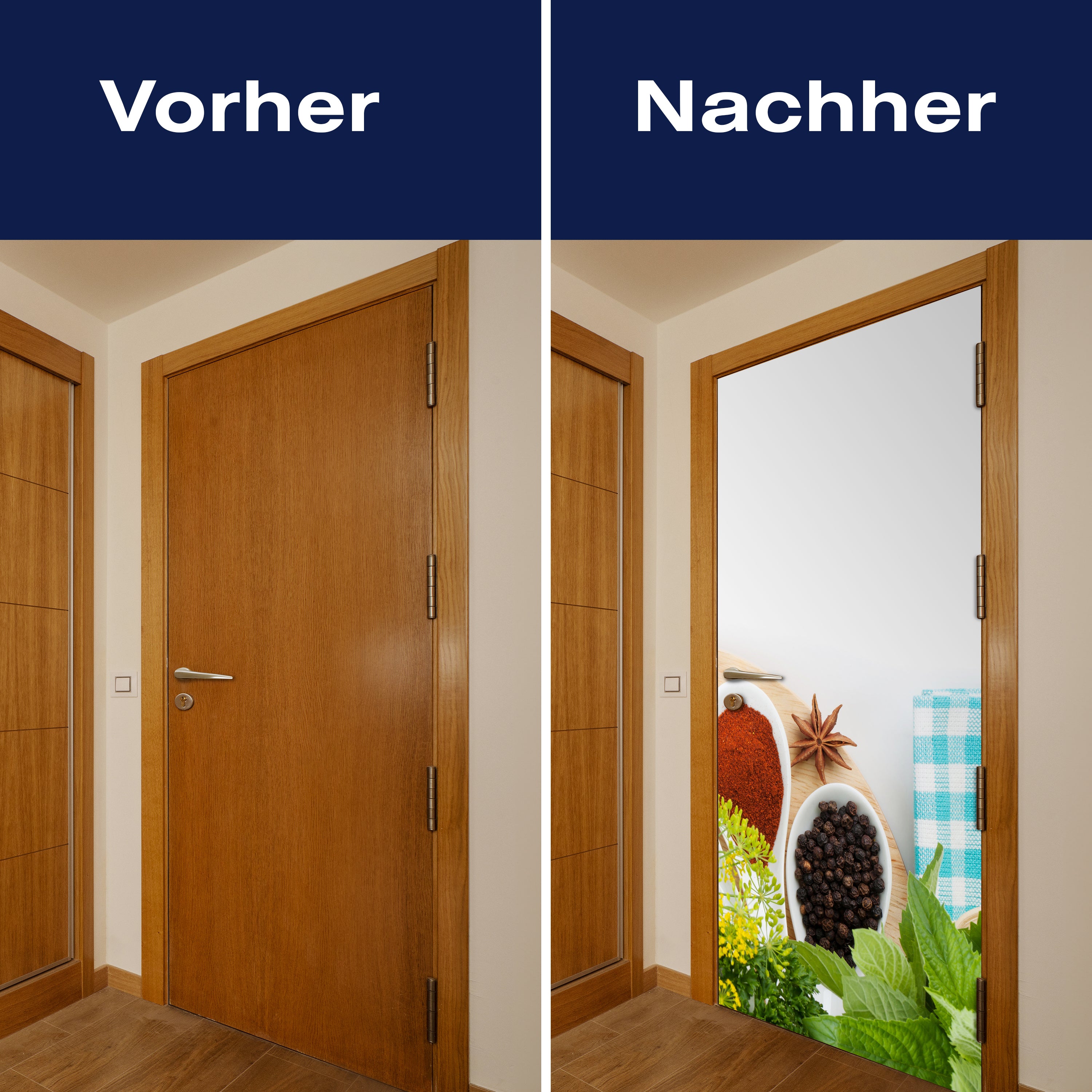 Türtapete Auswähl aus Bunte Kräuter und Gewürze M0981 - Bild 10 Türtapete Auswähl aus Bunte Kräuter und Gewürze M0981 - Bild 10