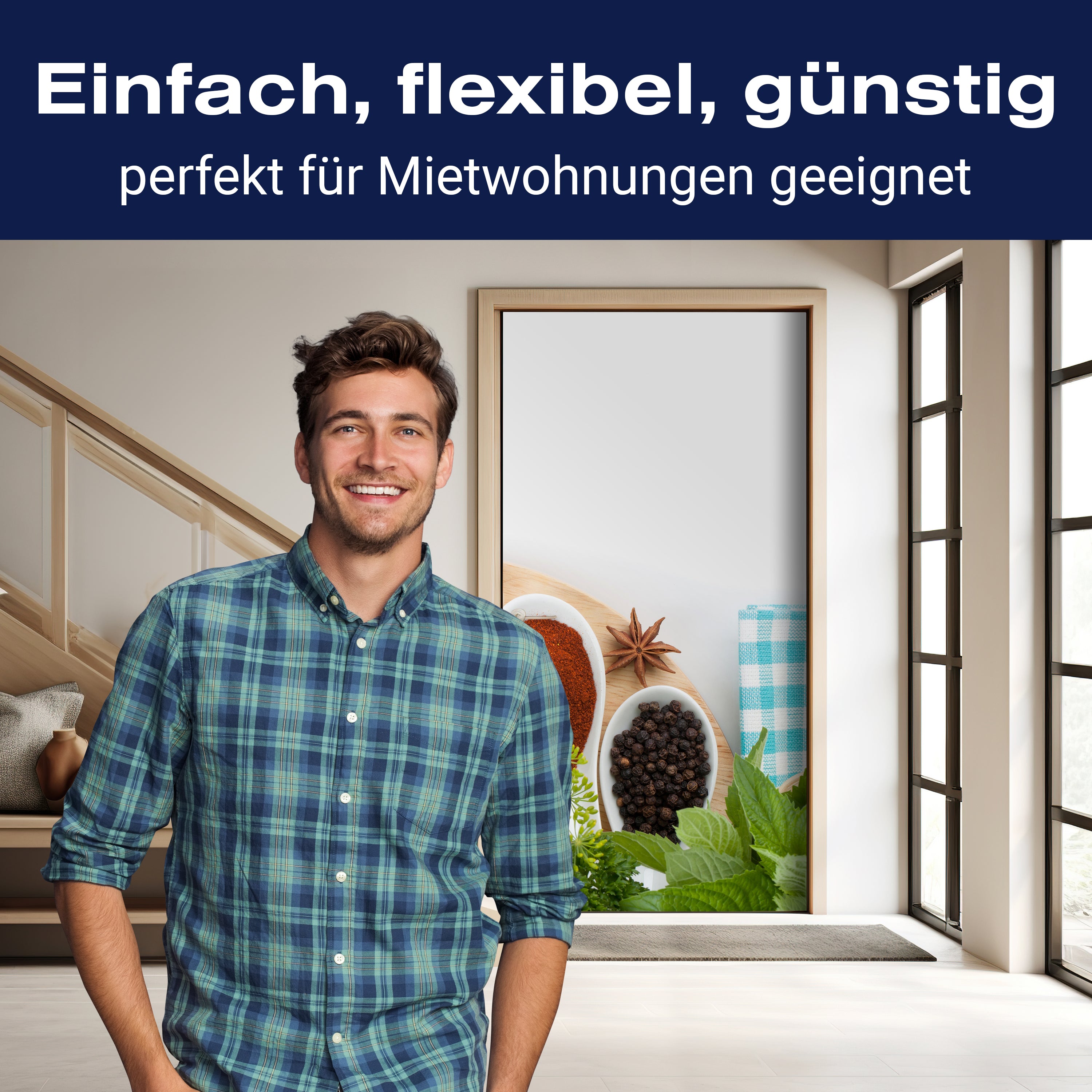 Türtapete Auswähl aus Bunte Kräuter und Gewürze M0981 - Bild 3 Türtapete Auswähl aus Bunte Kräuter und Gewürze M0981 - Bild 3