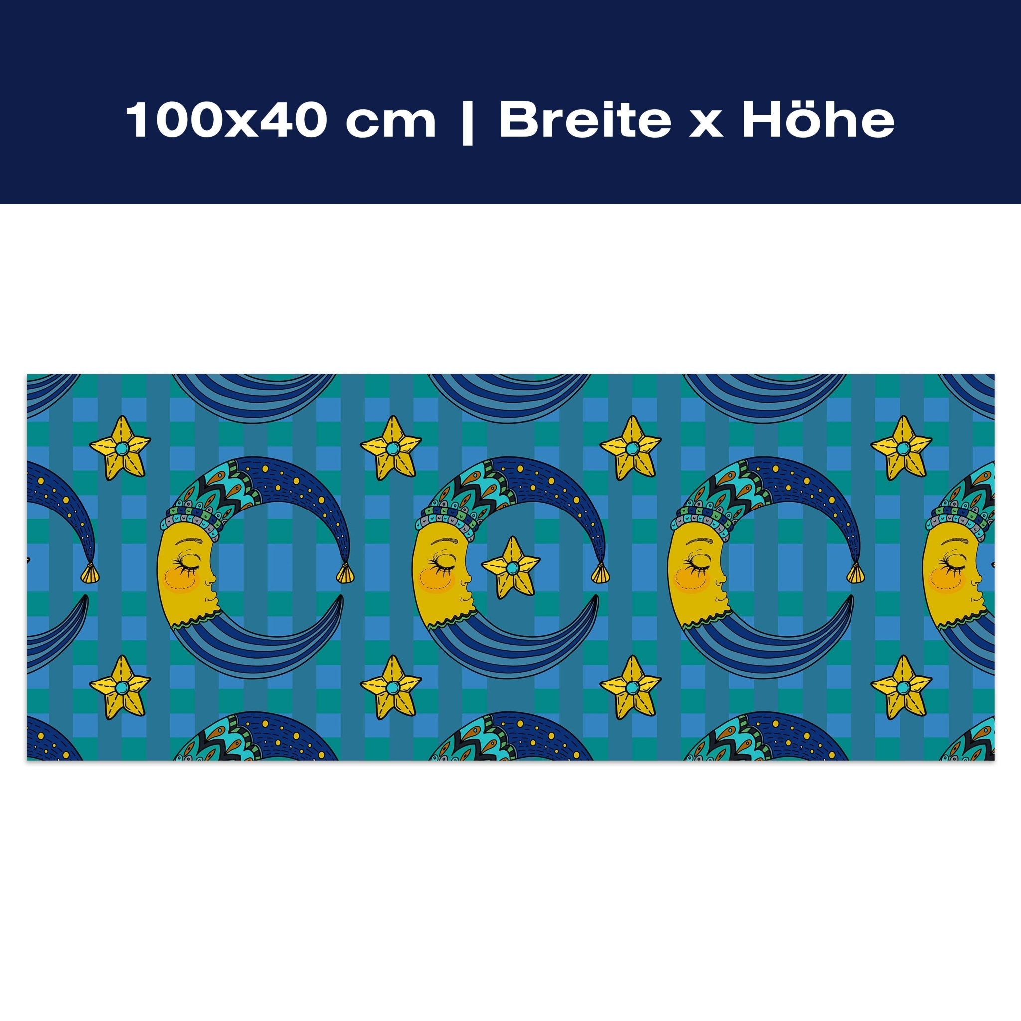 Leinwandbild Schläfriger Mond M0990 Leinwandbild Schläfriger Mond M0990