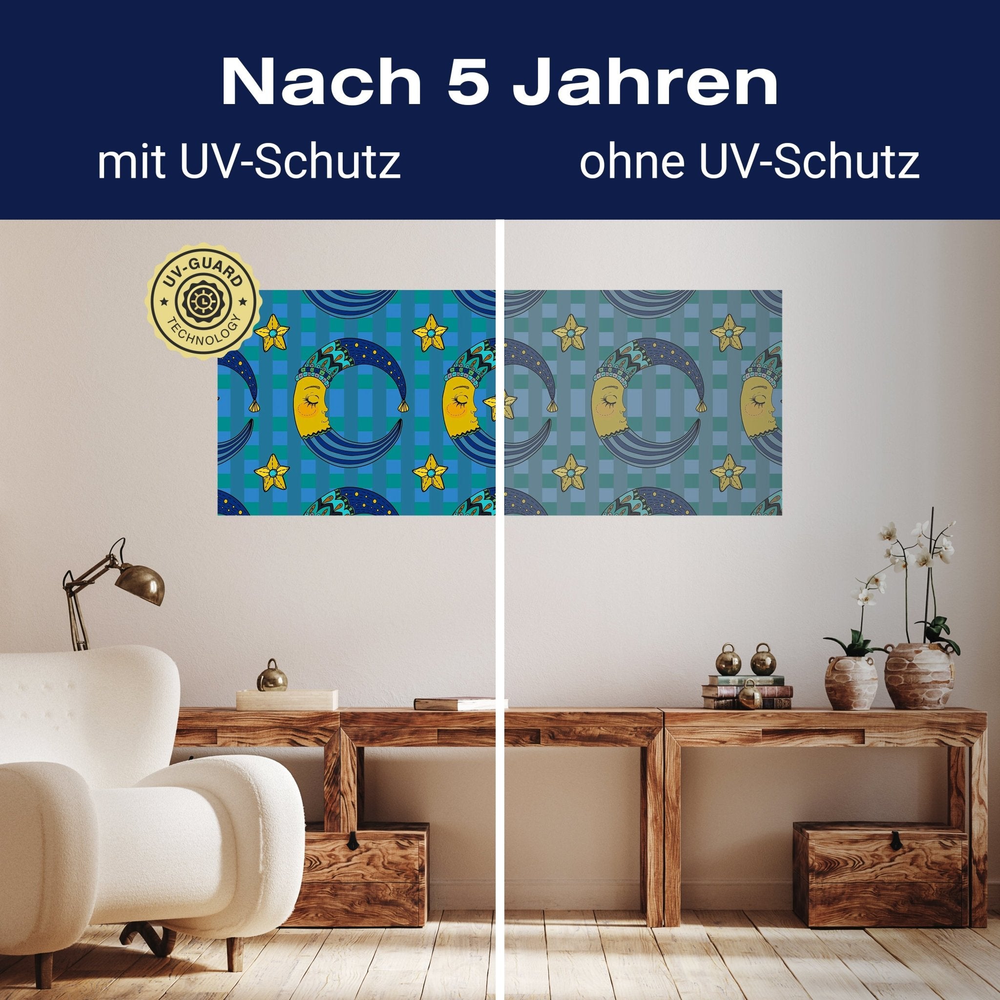 Leinwandbild Schläfriger Mond M0990 kaufen - Bild 9 Leinwandbild Schläfriger Mond M0990 kaufen - Bild 9
