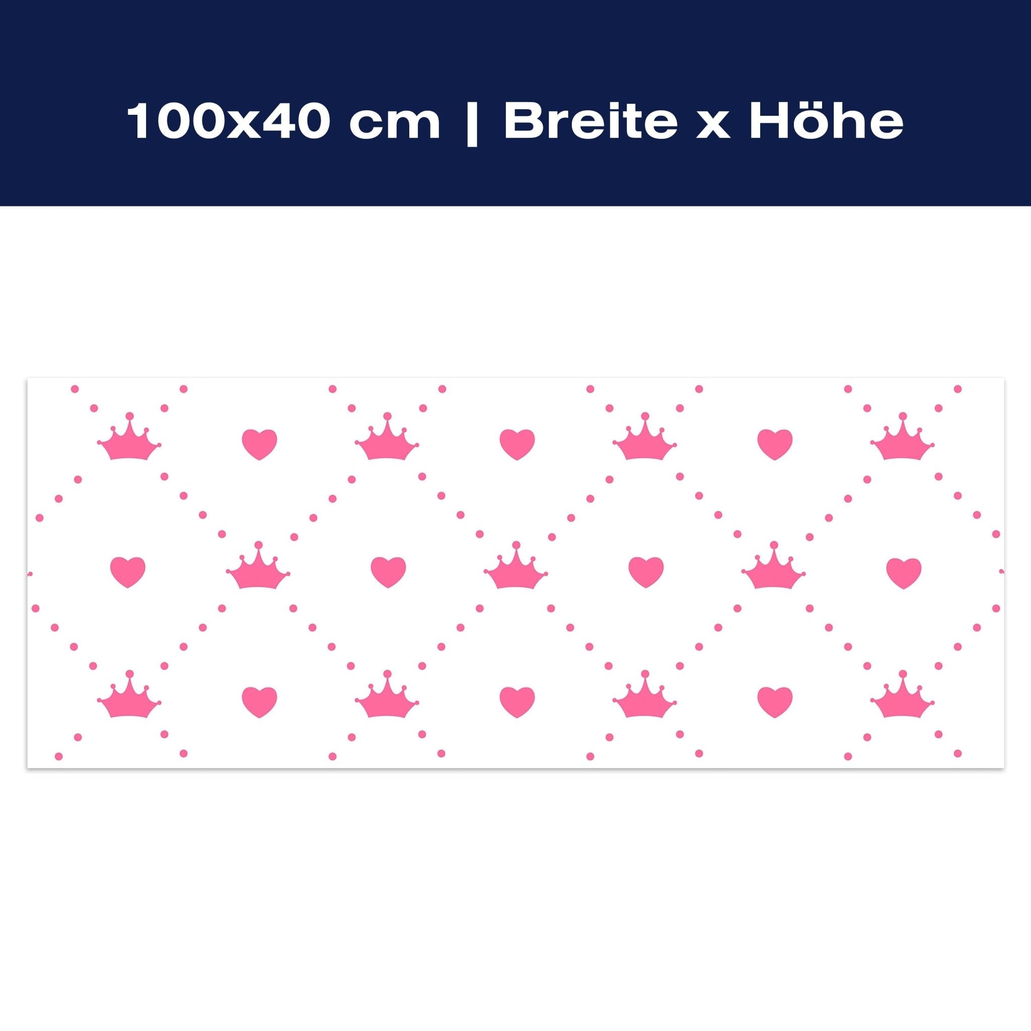 Leinwandbild Prinzessin - Herz - Krone M0991 Leinwandbild Prinzessin - Herz - Krone M0991