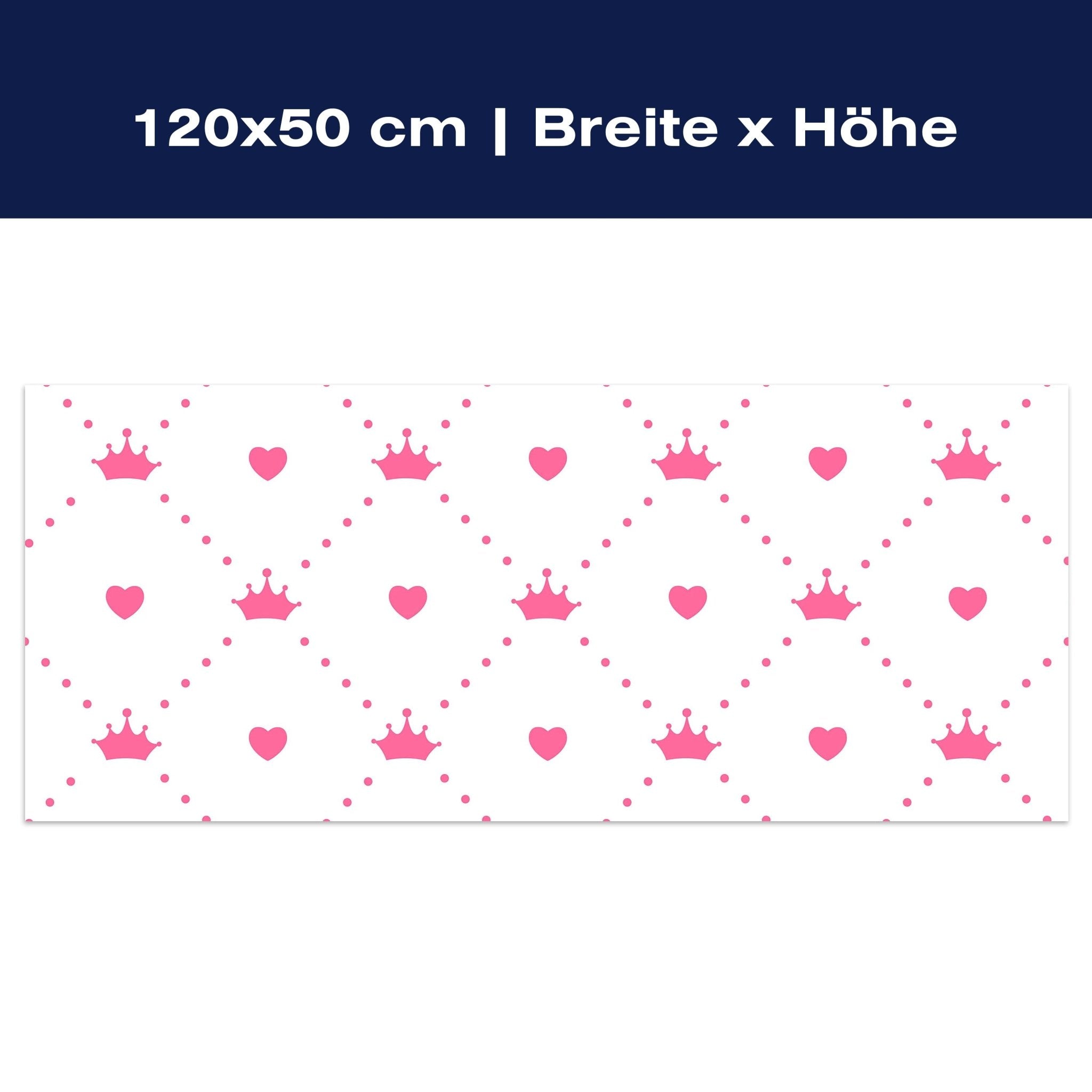 Leinwandbild Prinzessin - Herz - Krone M0991 Leinwandbild Prinzessin - Herz - Krone M0991