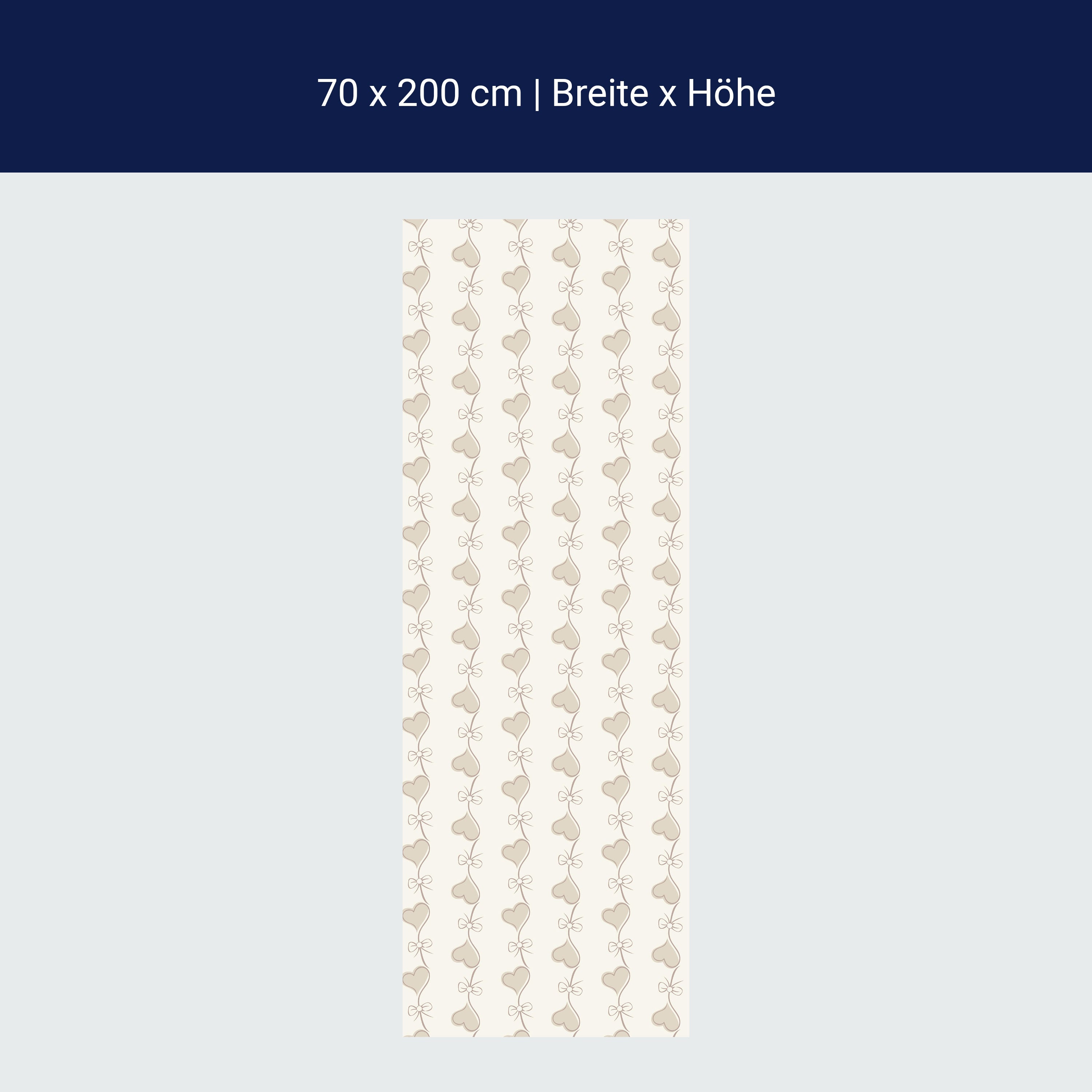 Türtapete Retro Herzen auf Beige Hintergrund M0993 Türtapete Retro Herzen auf Beige Hintergrund M0993