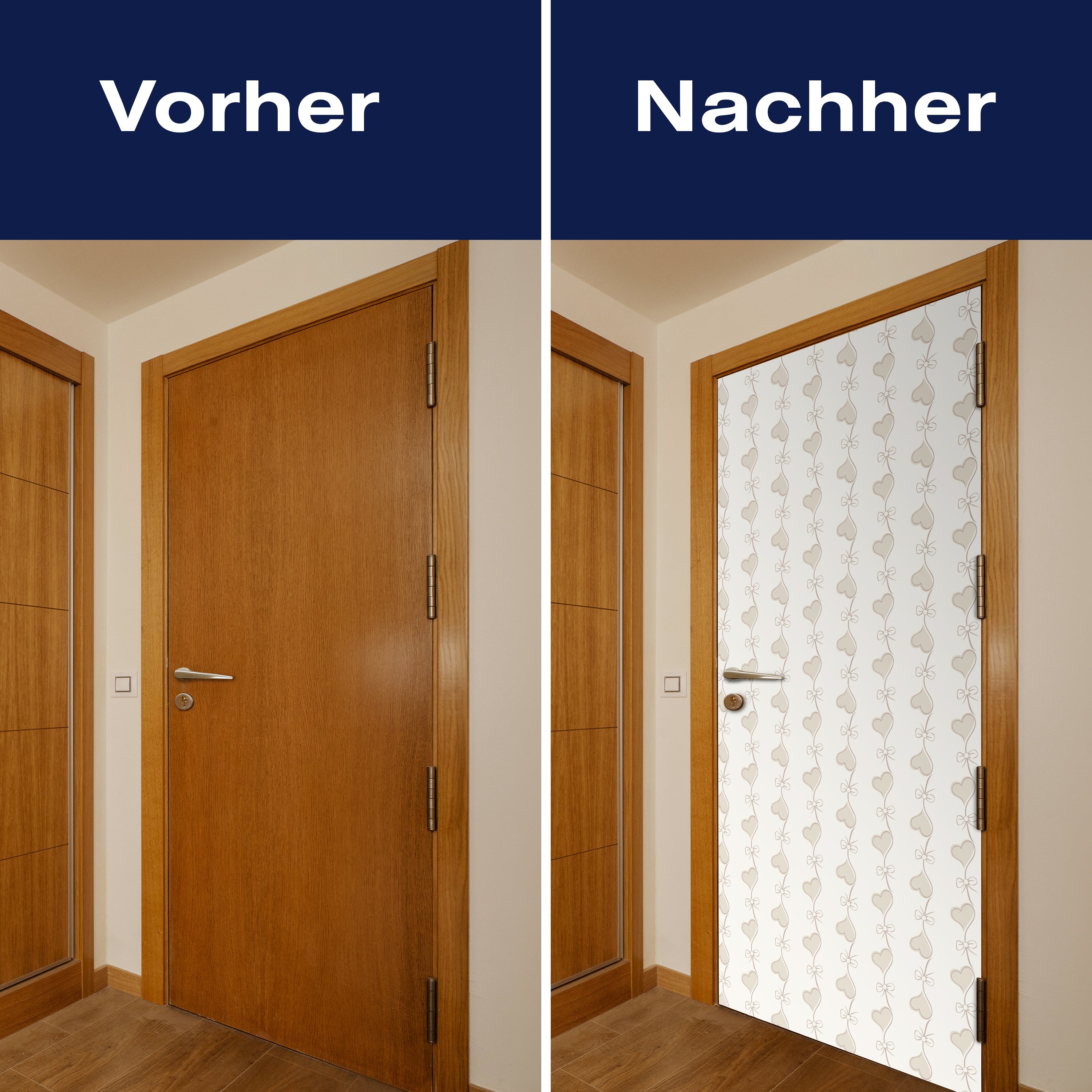 Türtapete Retro Herzen auf Beige Hintergrund M0993 - Bild 10 Türtapete Retro Herzen auf Beige Hintergrund M0993 - Bild 10