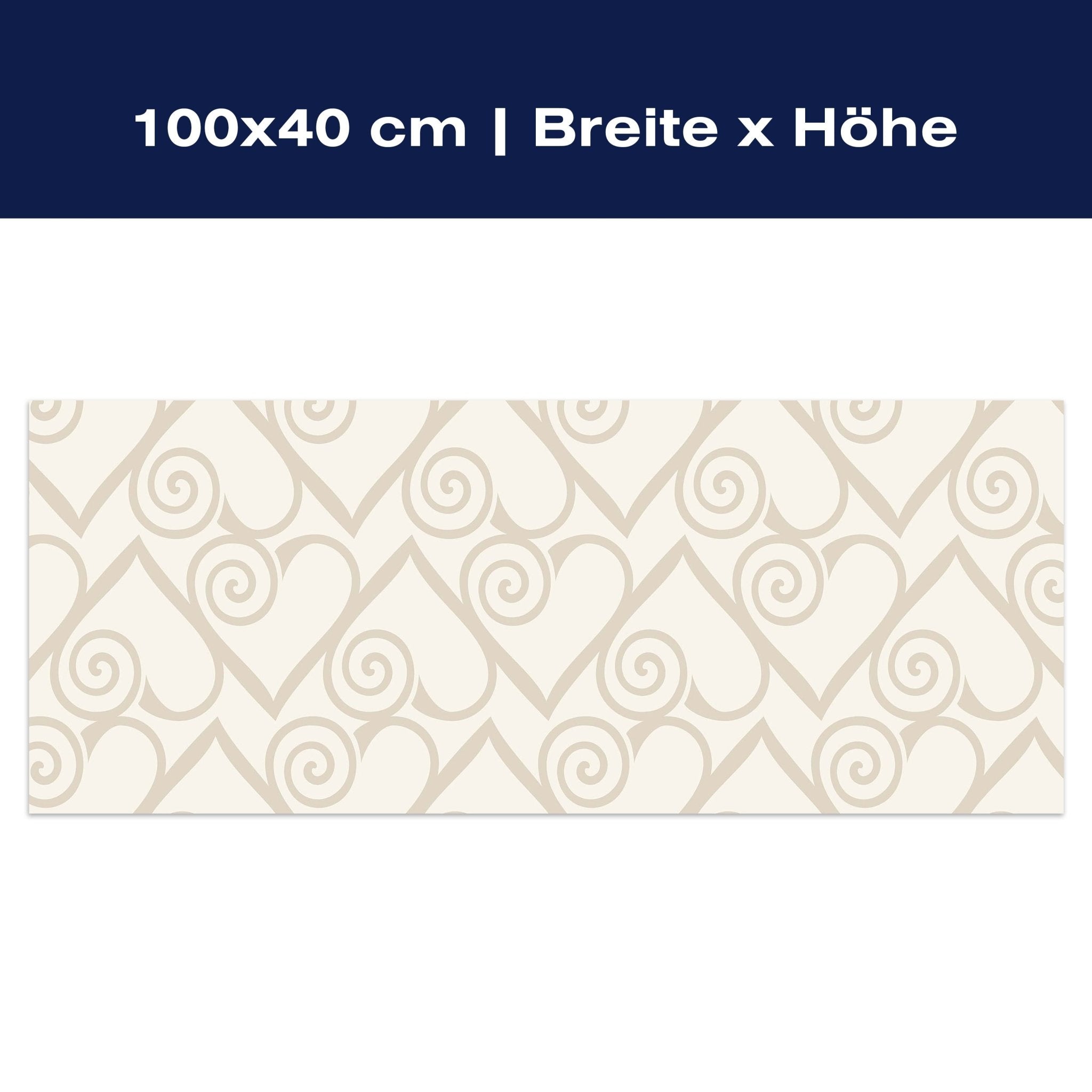 Leinwandbild Herzmuster auf beige Hintergrund M0994 Leinwandbild Herzmuster auf beige Hintergrund M0994