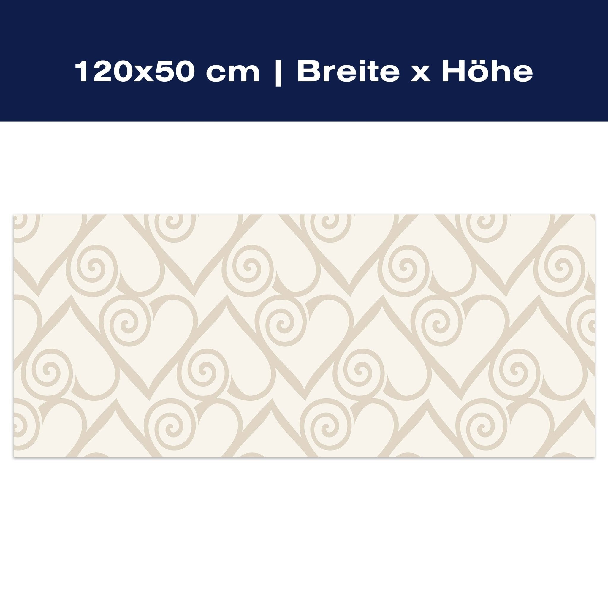 Leinwandbild Herzmuster auf beige Hintergrund M0994 Leinwandbild Herzmuster auf beige Hintergrund M0994