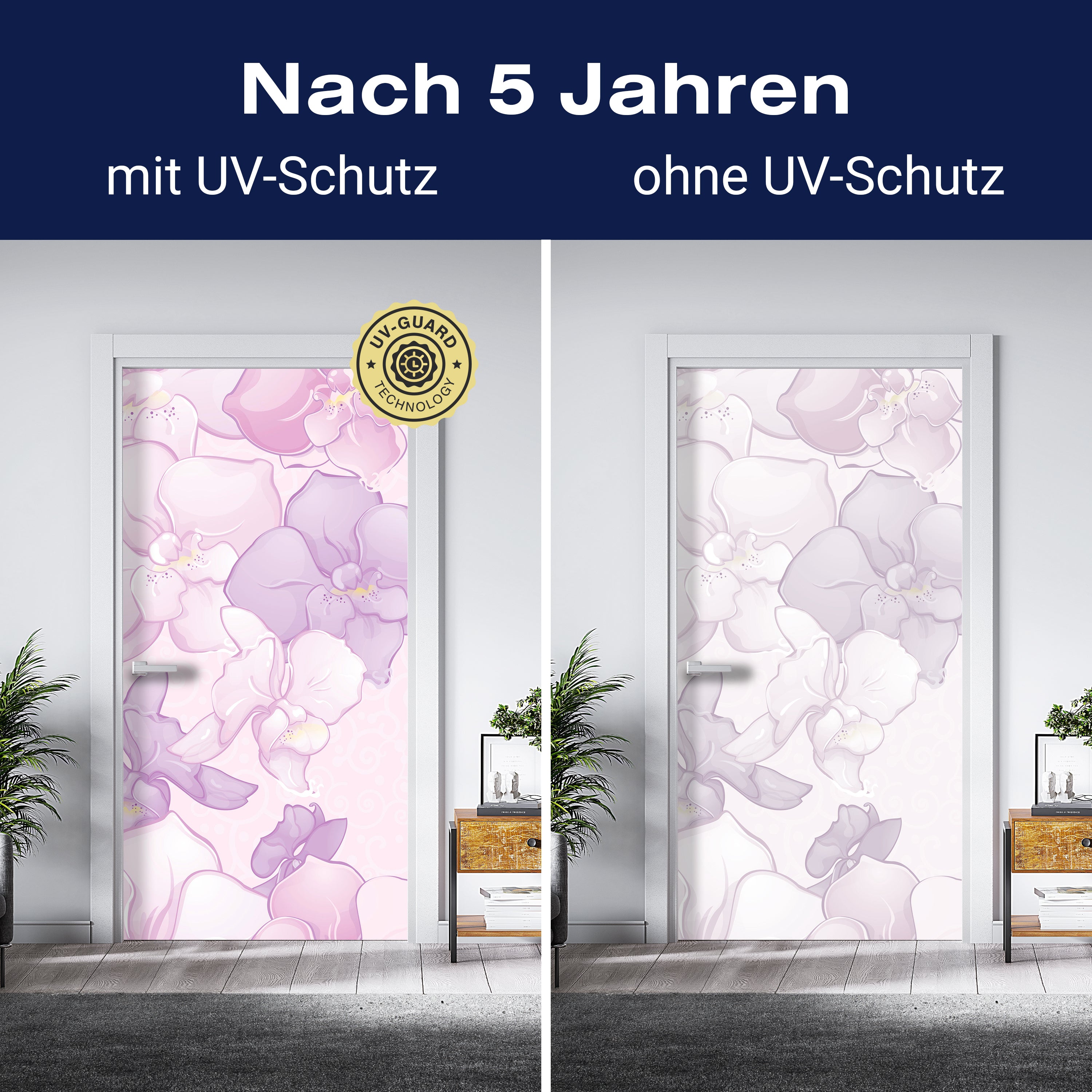 Türtapete Elegantes Blumenmotiv M0998 - Bild 4 Türtapete Elegantes Blumenmotiv M0998 - Bild 4