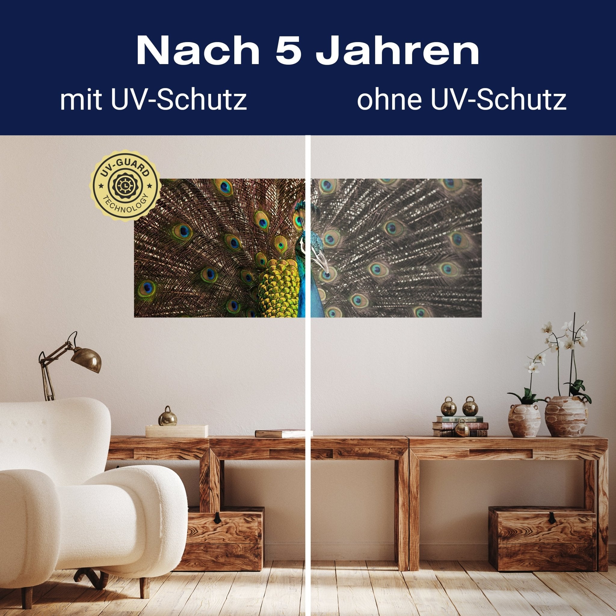 Leinwandbild schöner Pfau M1005 kaufen - Bild 9 Leinwandbild schöner Pfau M1005 kaufen - Bild 9