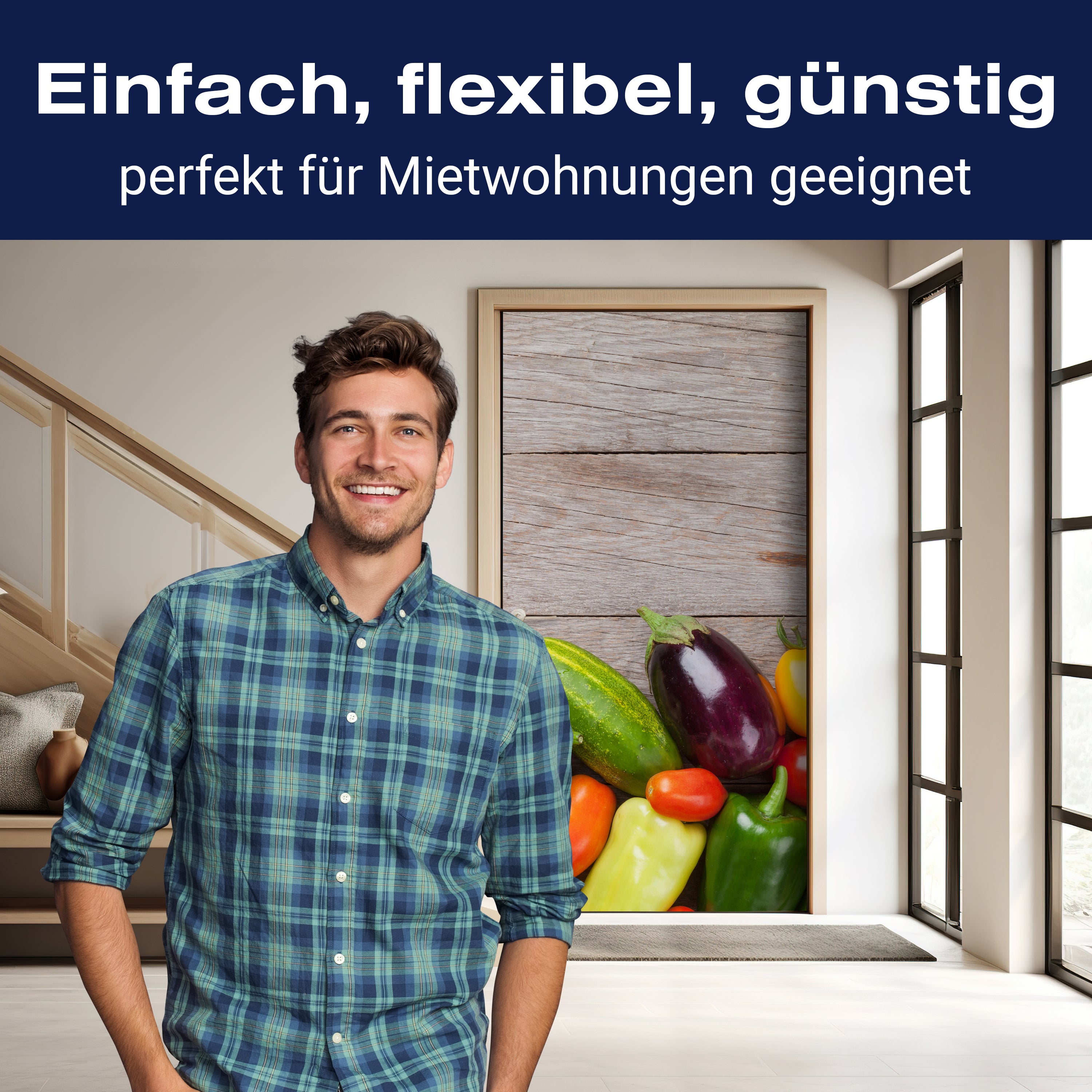 Türtapete Frisches Gartengemüse M1011 - Bild 3 Türtapete Frisches Gartengemüse M1011 - Bild 3