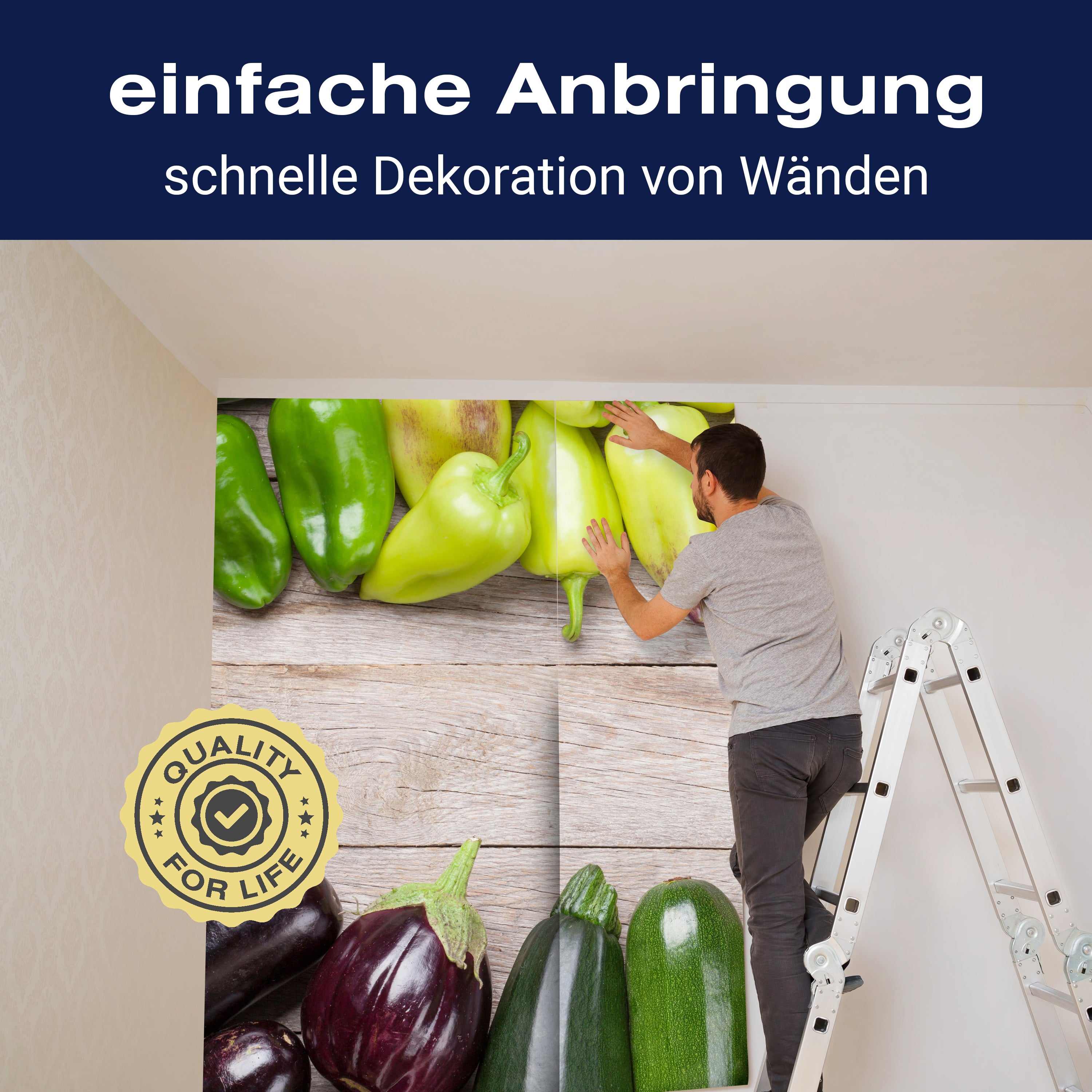 Fototapete Gemüse Holz Küche 1 M1012 - Bild 3 Fototapete Gemüse Holz Küche 1 M1012 - Bild 3