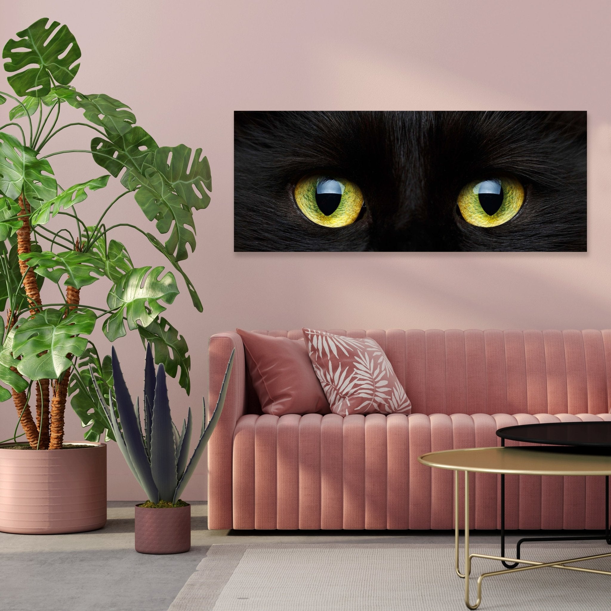 Leinwandbild Nahaufnahme der schwarzen Katze M1013 kaufen - Bild 3 Leinwandbild Nahaufnahme der schwarzen Katze M1013 kaufen - Bild 3