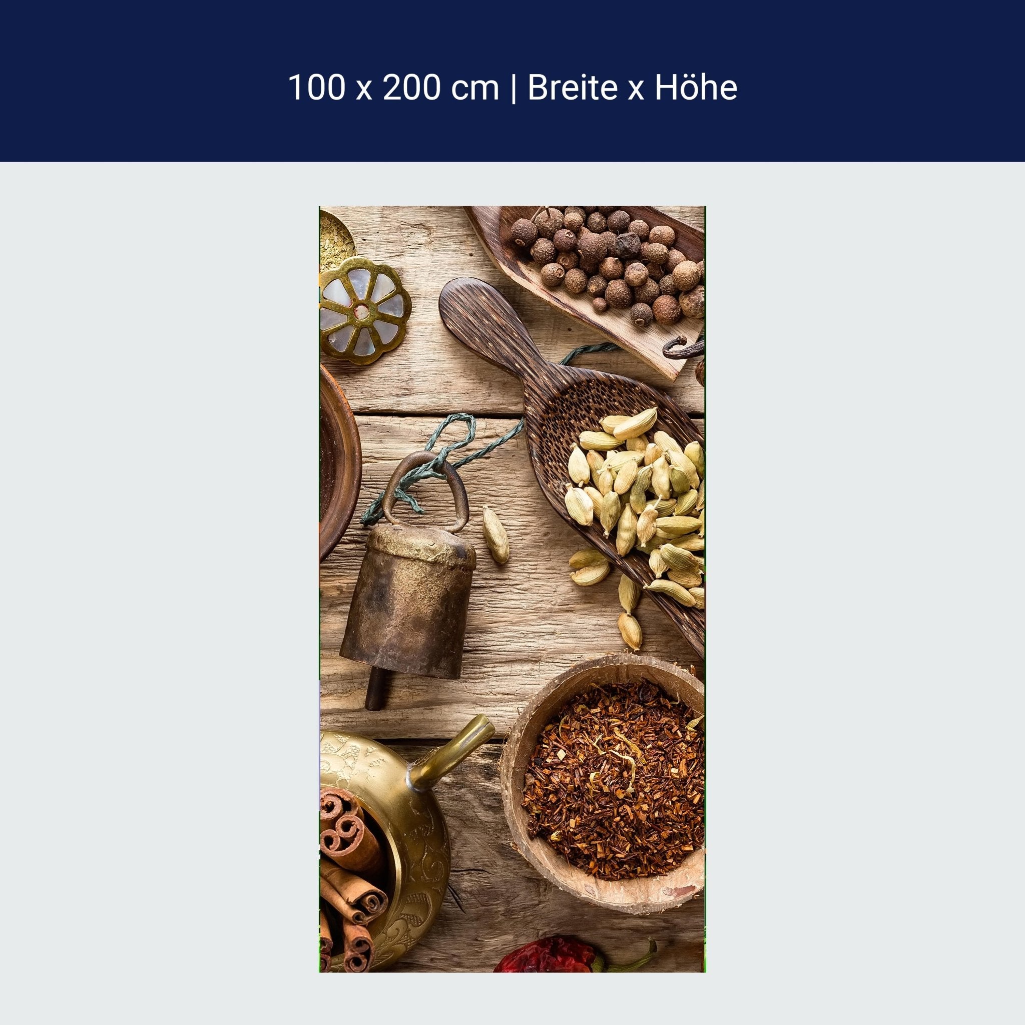 Türtapete Vielzahl von Gewürzen M1019 Türtapete Vielzahl von Gewürzen M1019