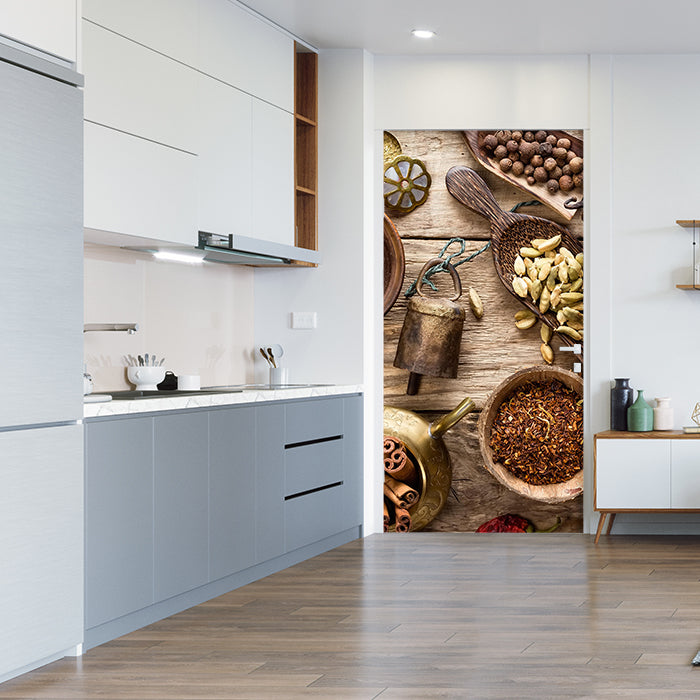 Türtapete Vielzahl von Gewürzen M1019 - Bild 1 Türtapete Vielzahl von Gewürzen M1019 - Bild 1