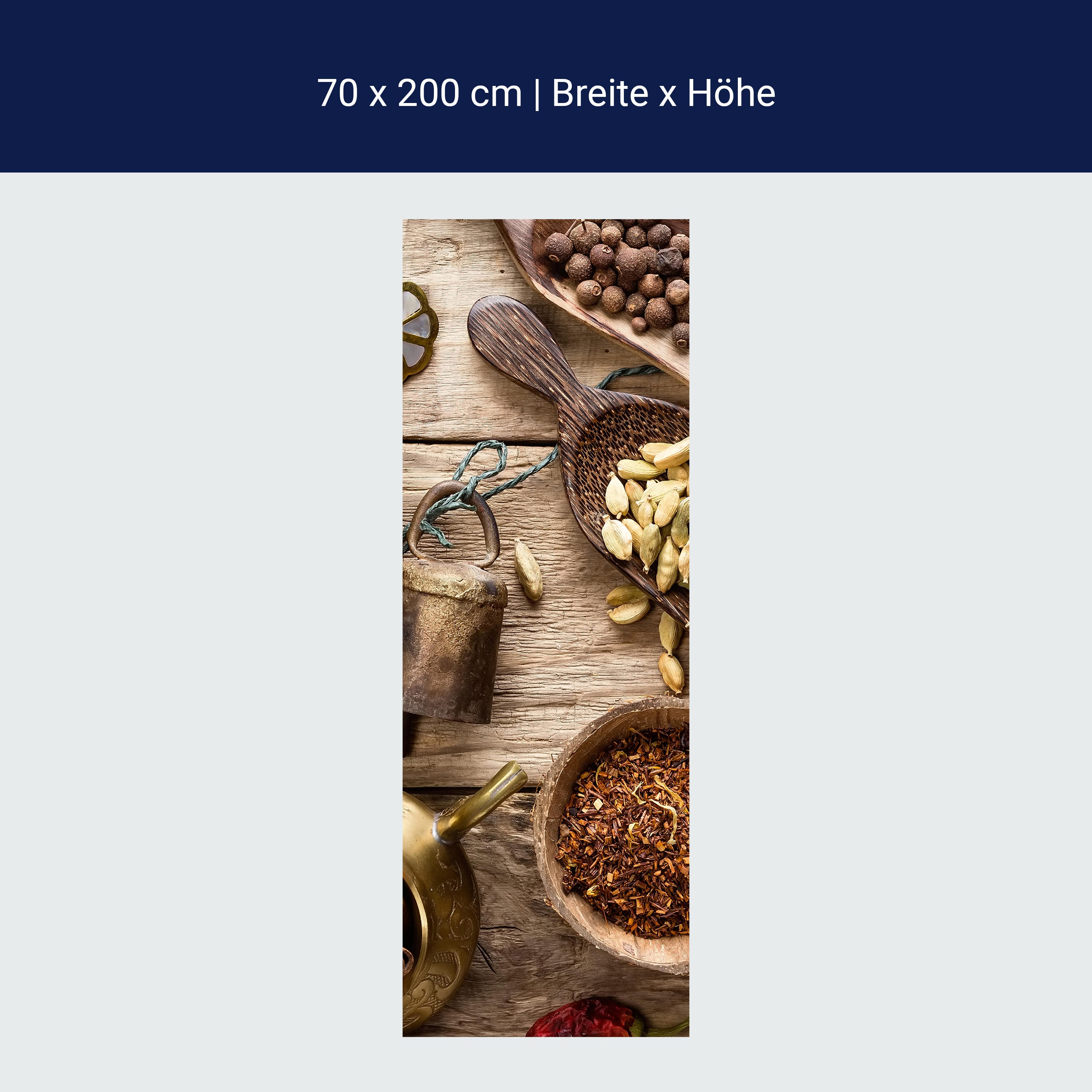 Türtapete Vielzahl von Gewürzen M1019 Türtapete Vielzahl von Gewürzen M1019