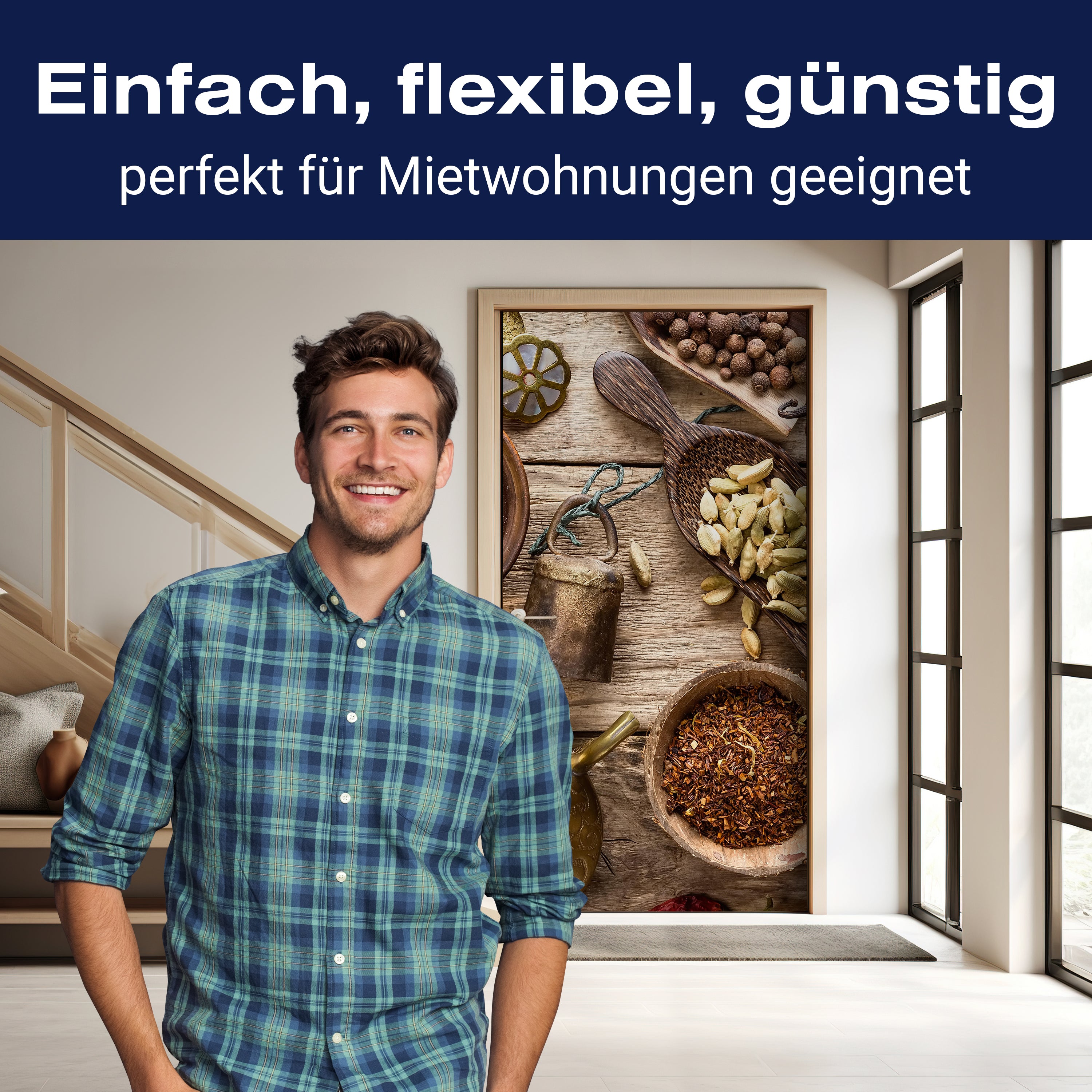 Türtapete Vielzahl von Gewürzen M1019 - Bild 3 Türtapete Vielzahl von Gewürzen M1019 - Bild 3