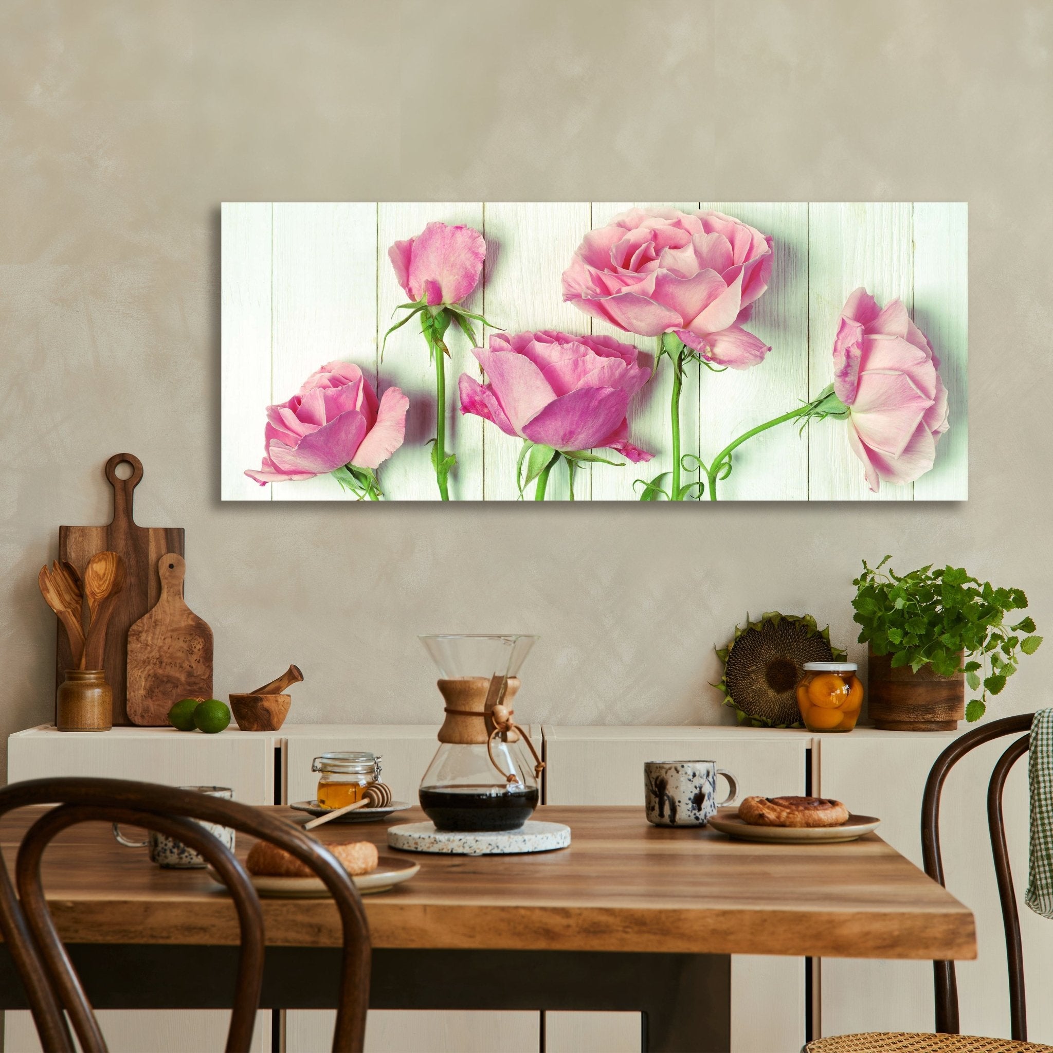 Leinwandbild Frische Gartenrosen M1021 kaufen - Bild 3 Leinwandbild Frische Gartenrosen M1021 kaufen - Bild 3