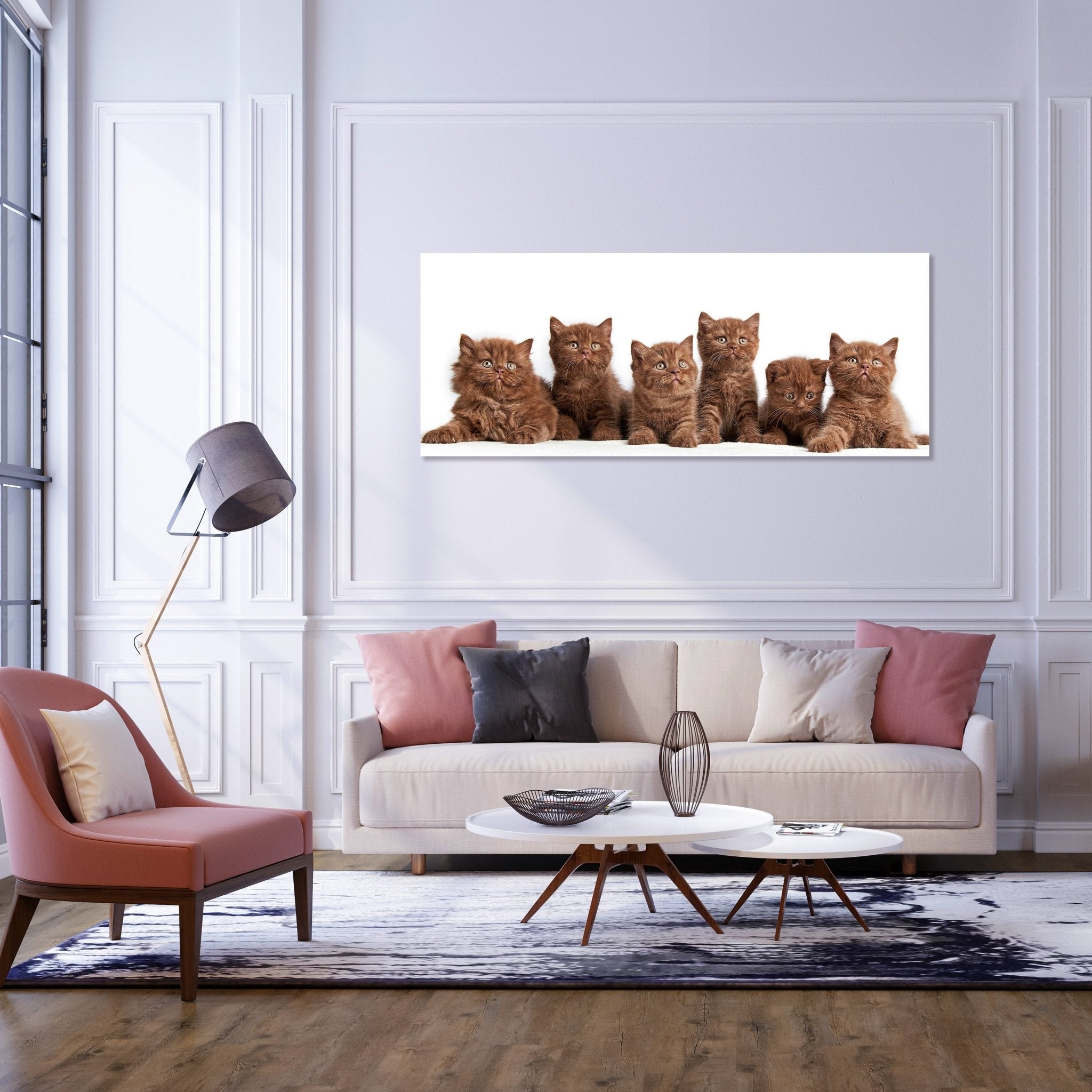 Leinwandbild Portrait von sechs braunen britischen Kätzchen M1022 kaufen - Bild 2 Leinwandbild Portrait von sechs braunen britischen Kätzchen M1022 kaufen - Bild 2