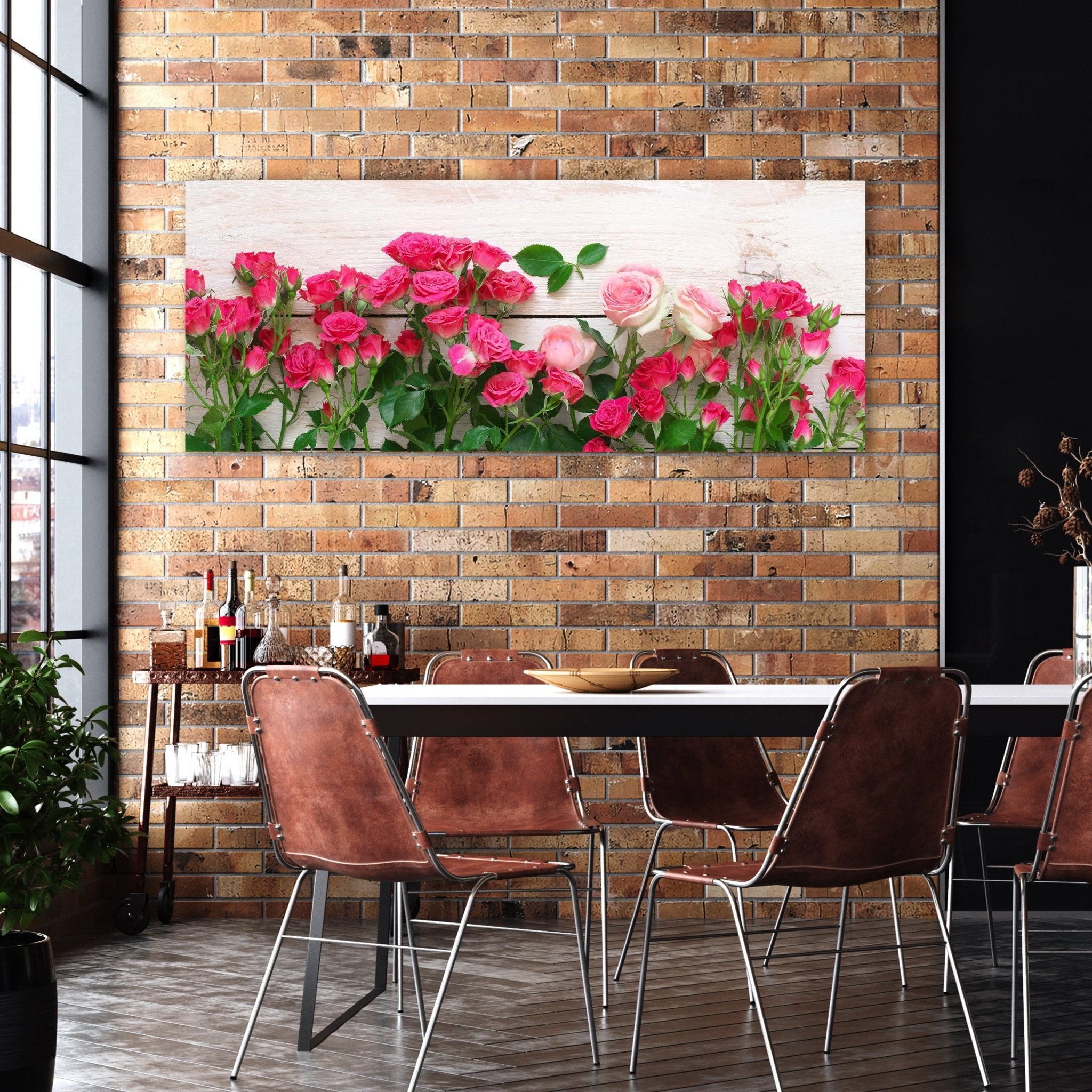 Leinwandbild Rosa und karminrote Rosen M1034 kaufen - Bild 2 Leinwandbild Rosa und karminrote Rosen M1034 kaufen - Bild 2