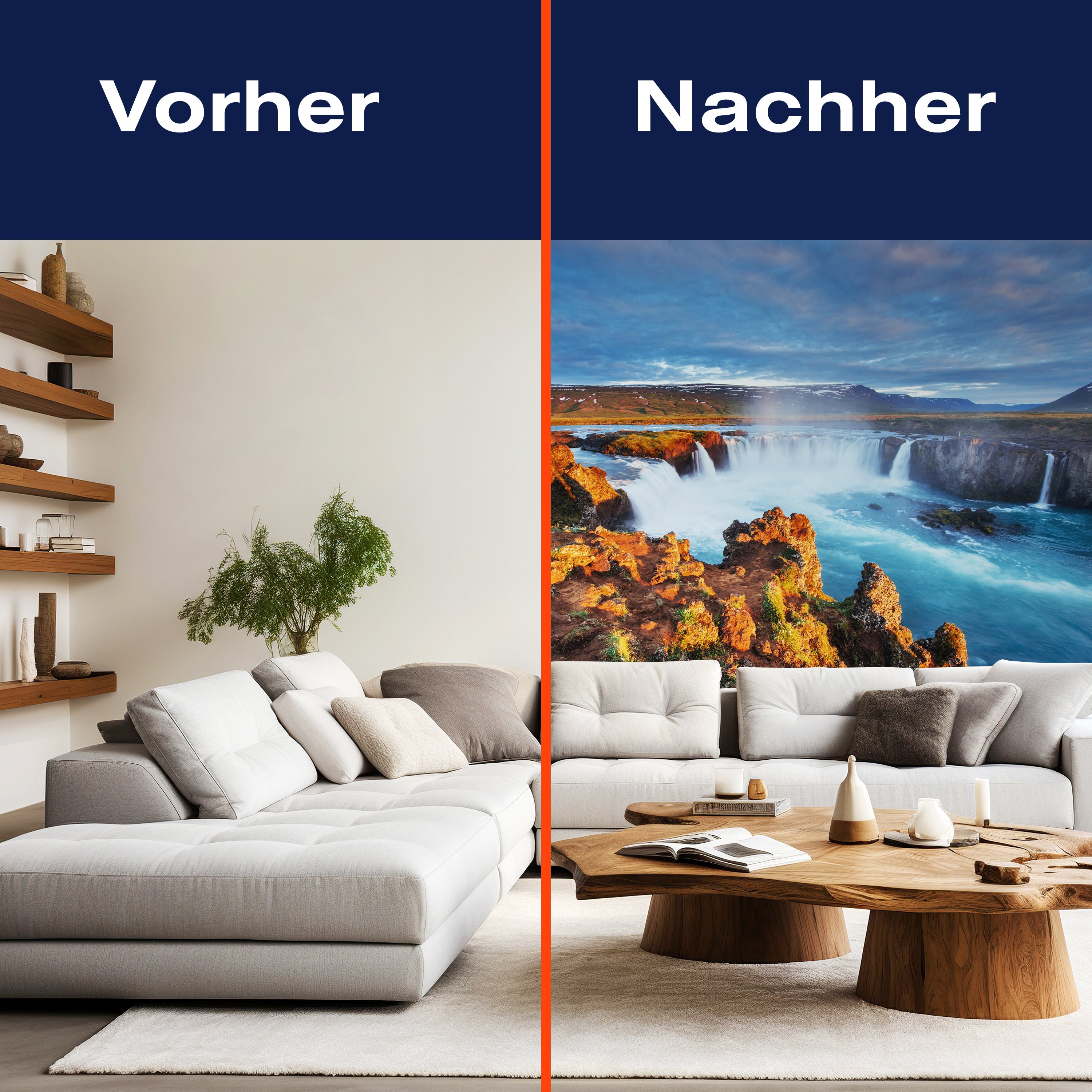 Fototapete Godafoss-Wasserfall bei Sonnenuntergang M1040 - Bild 9 Fototapete Godafoss-Wasserfall bei Sonnenuntergang M1040 - Bild 9