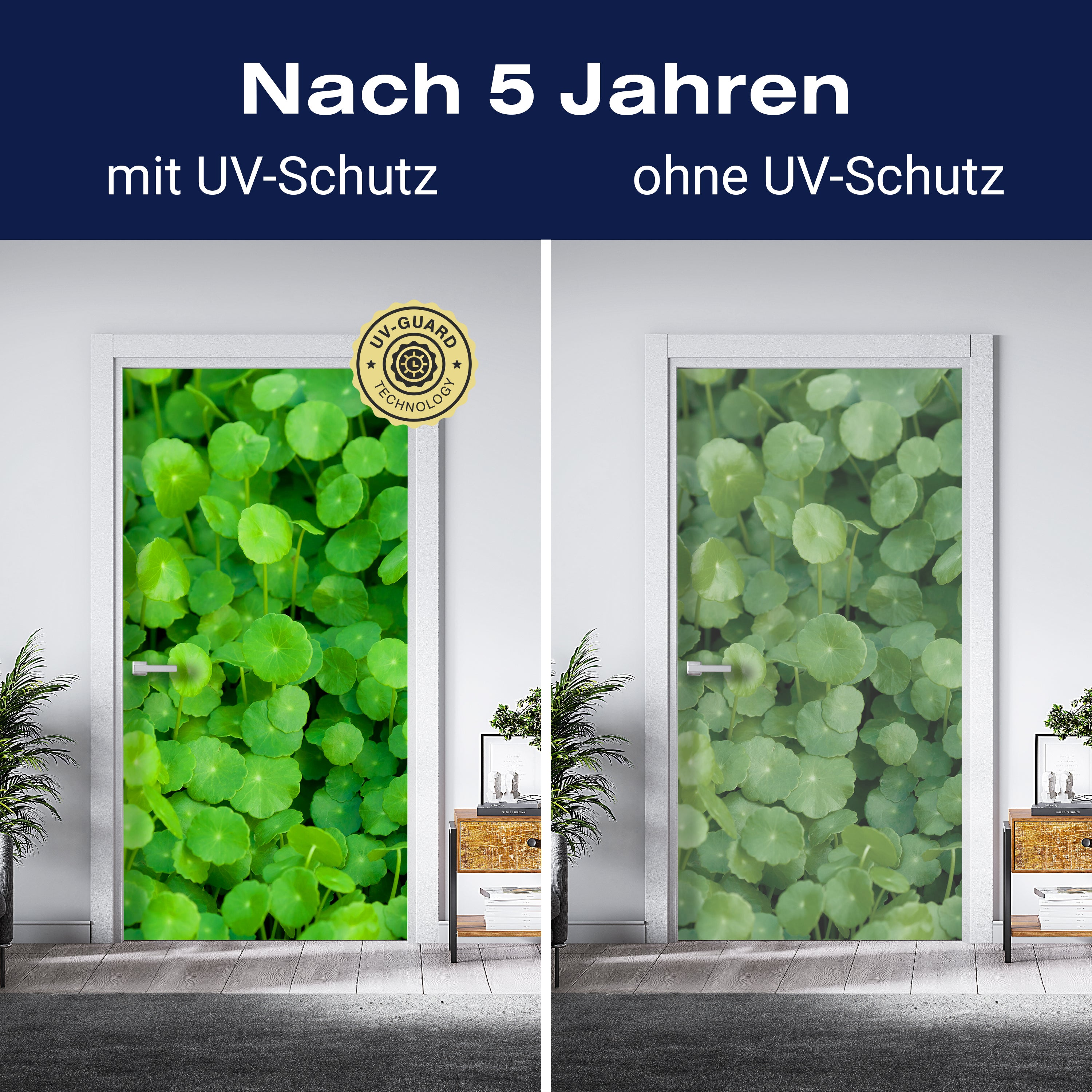 Türtapete Grünpflanzen Hintergrund M1046 - Bild 4 Türtapete Grünpflanzen Hintergrund M1046 - Bild 4